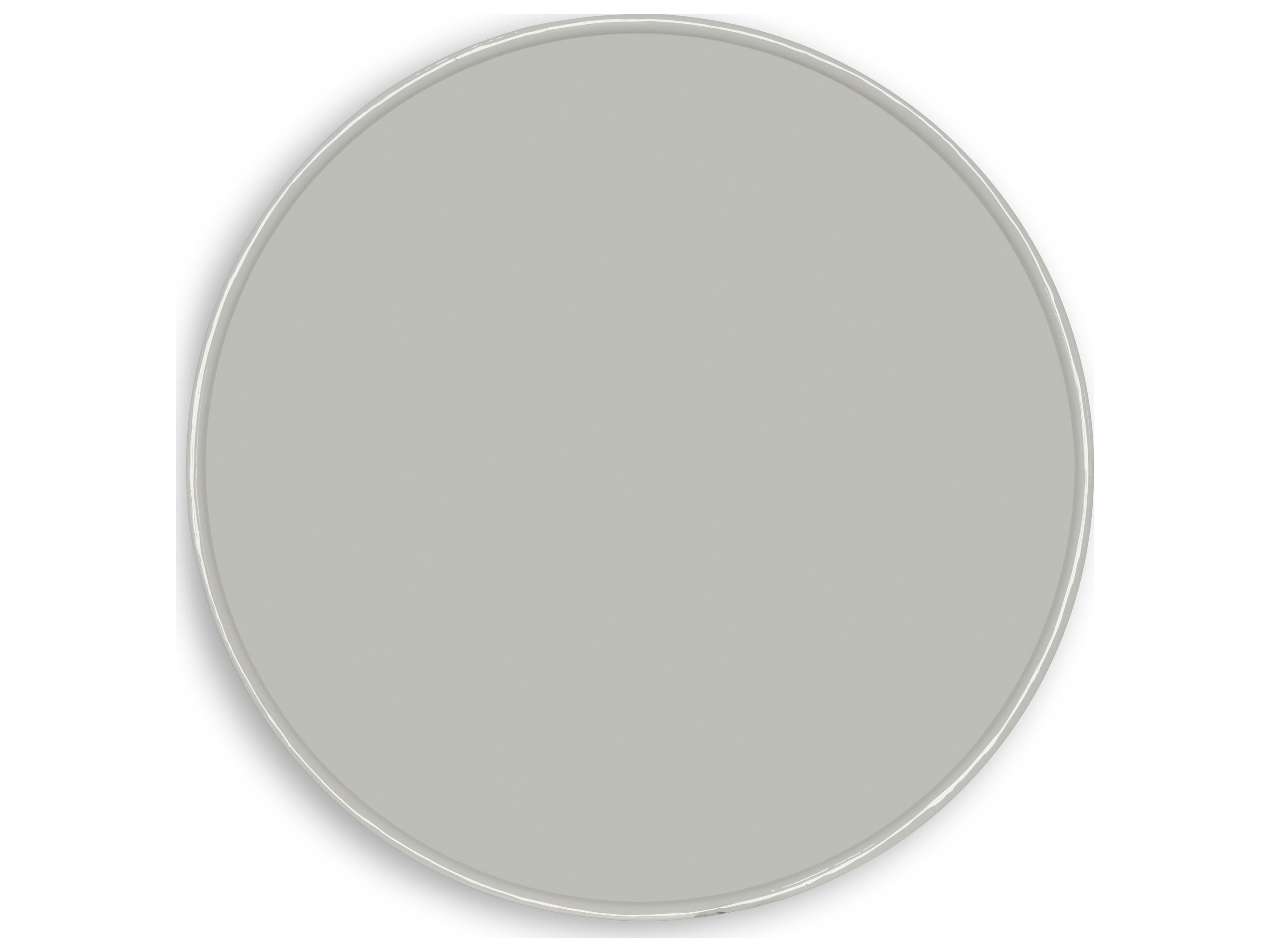 Urbia Sabine Round Metal Bone White Coffee Table