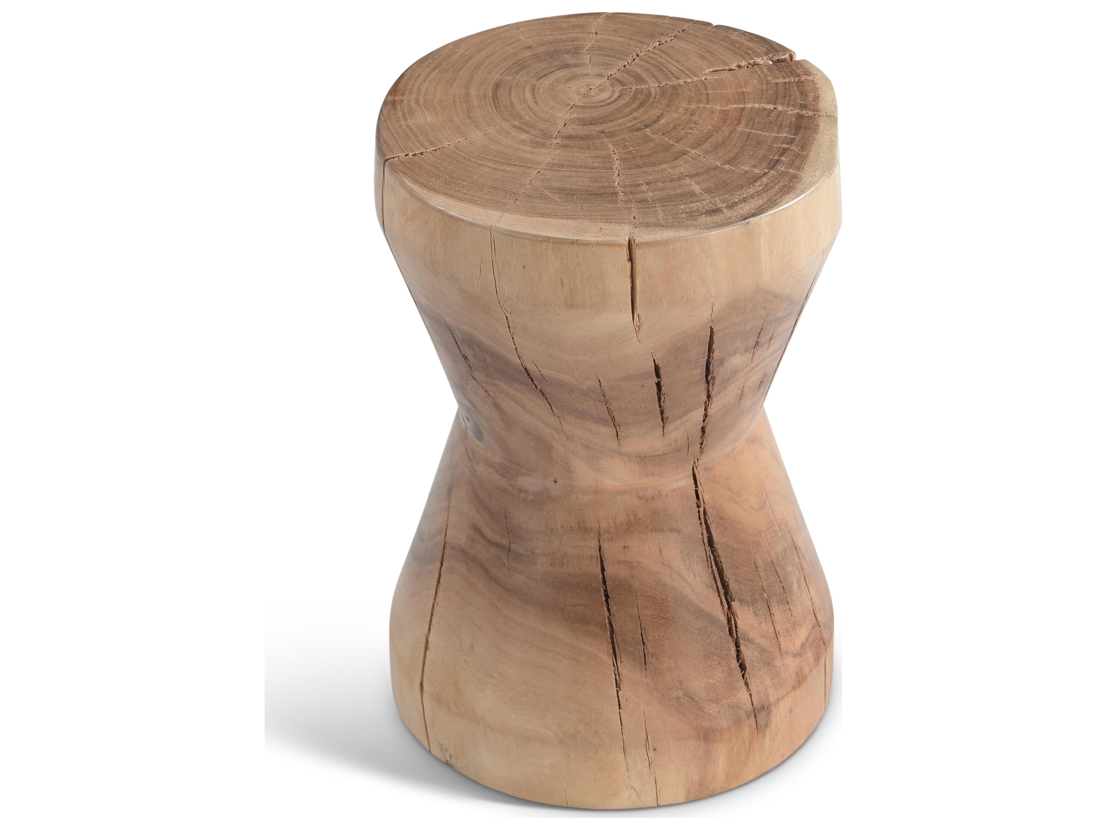 Urbia Naturals Patcharee Natural Brown Accent Stool