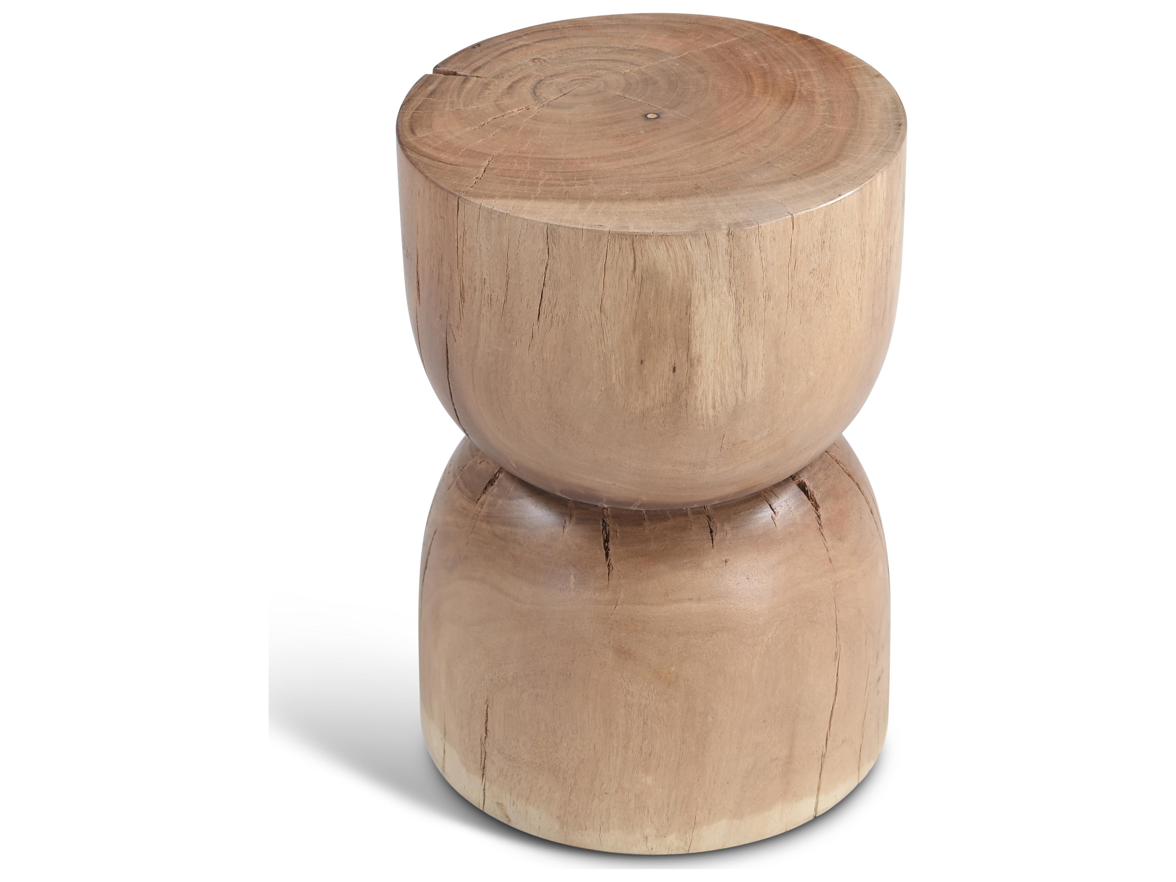 Urbia Naturals Pensri Natural Brown Accent Stool