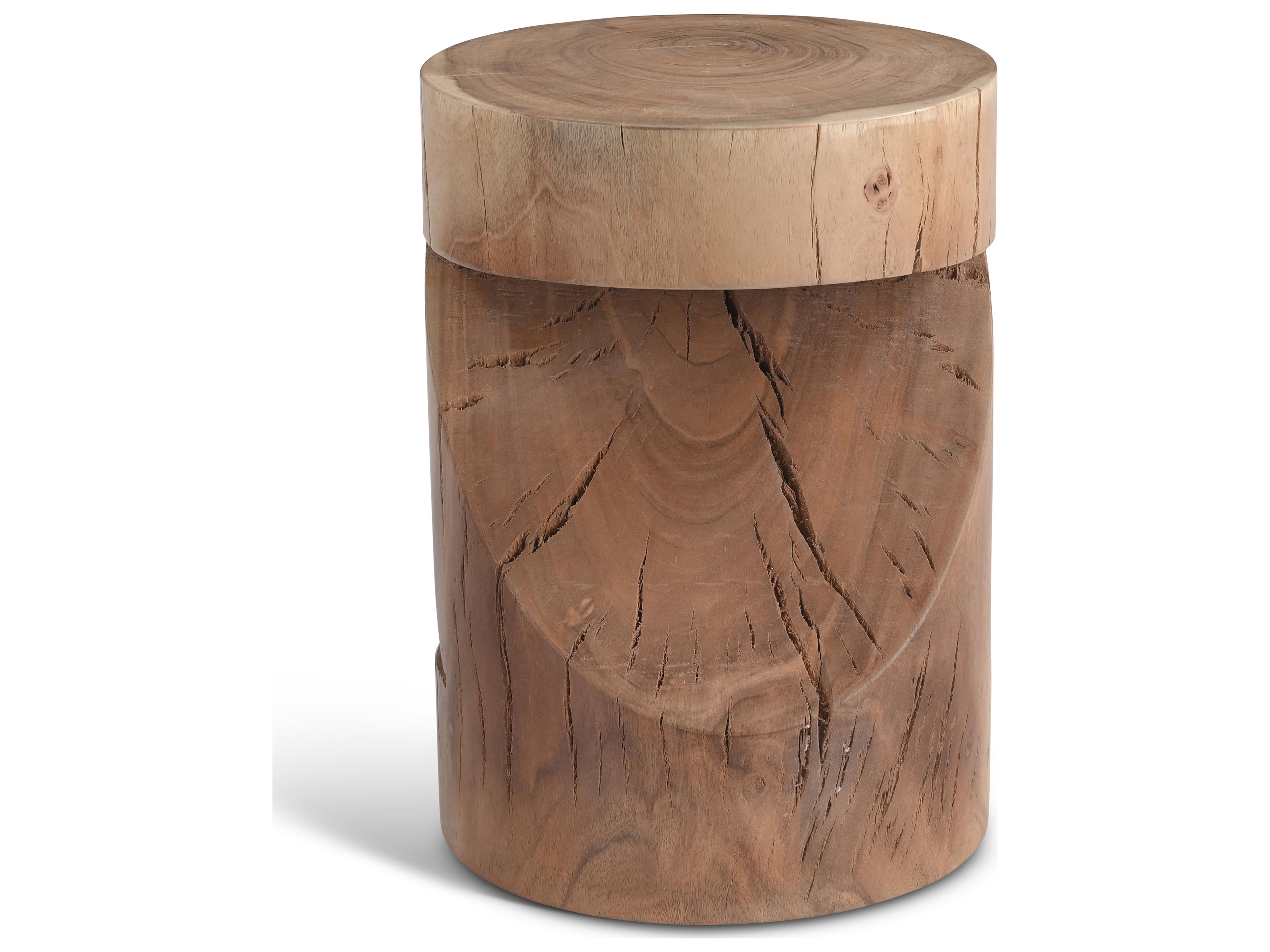 Urbia Naturals Anchali Natural Brown Accent Stool