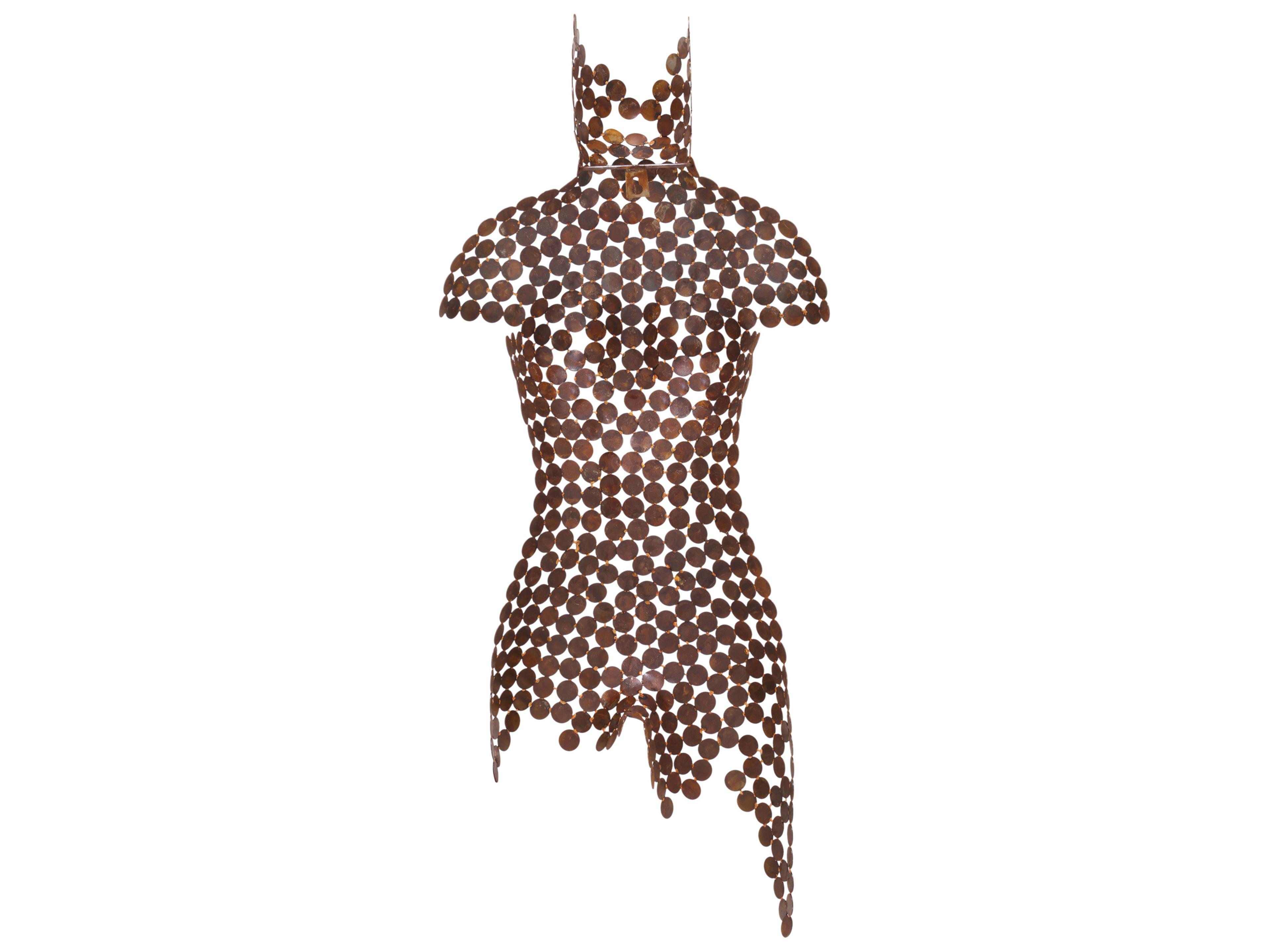 Urbia Naturals Faux Rust Female Torso 3D Wall Art