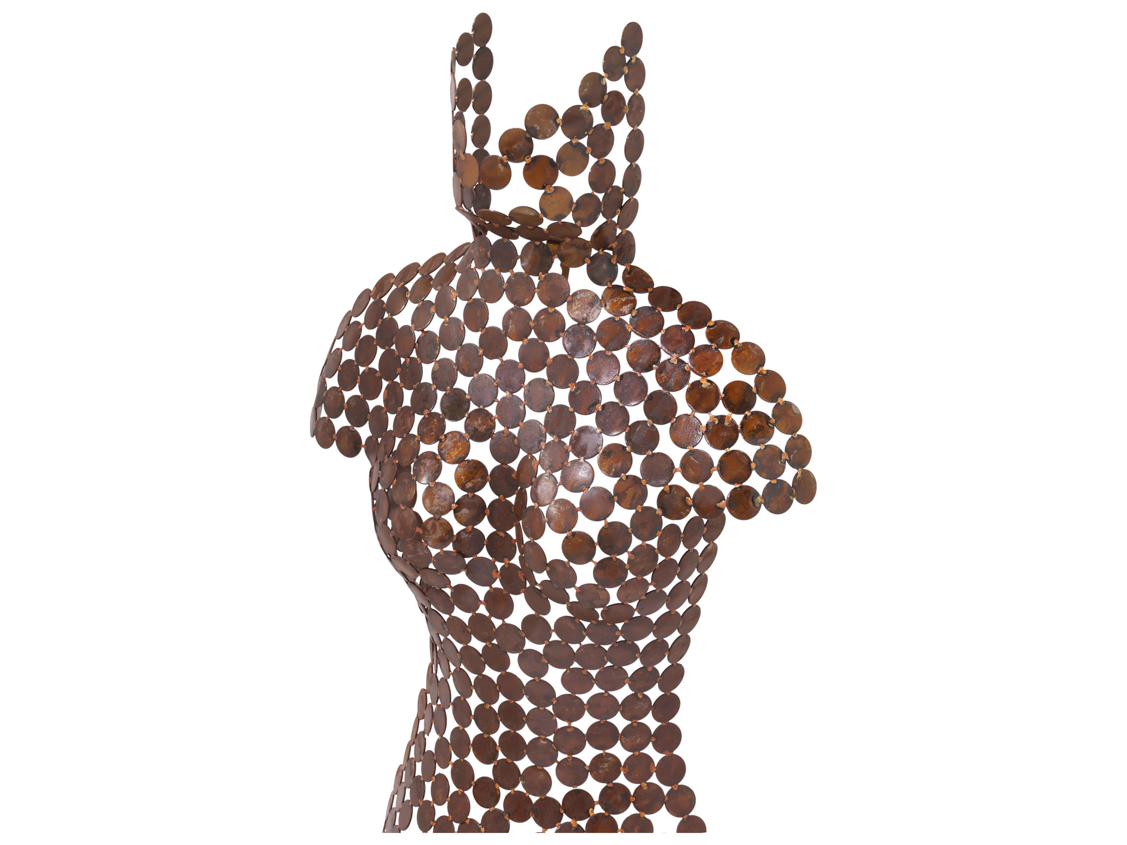 Urbia Naturals Faux Rust Female Torso 3D Wall Art