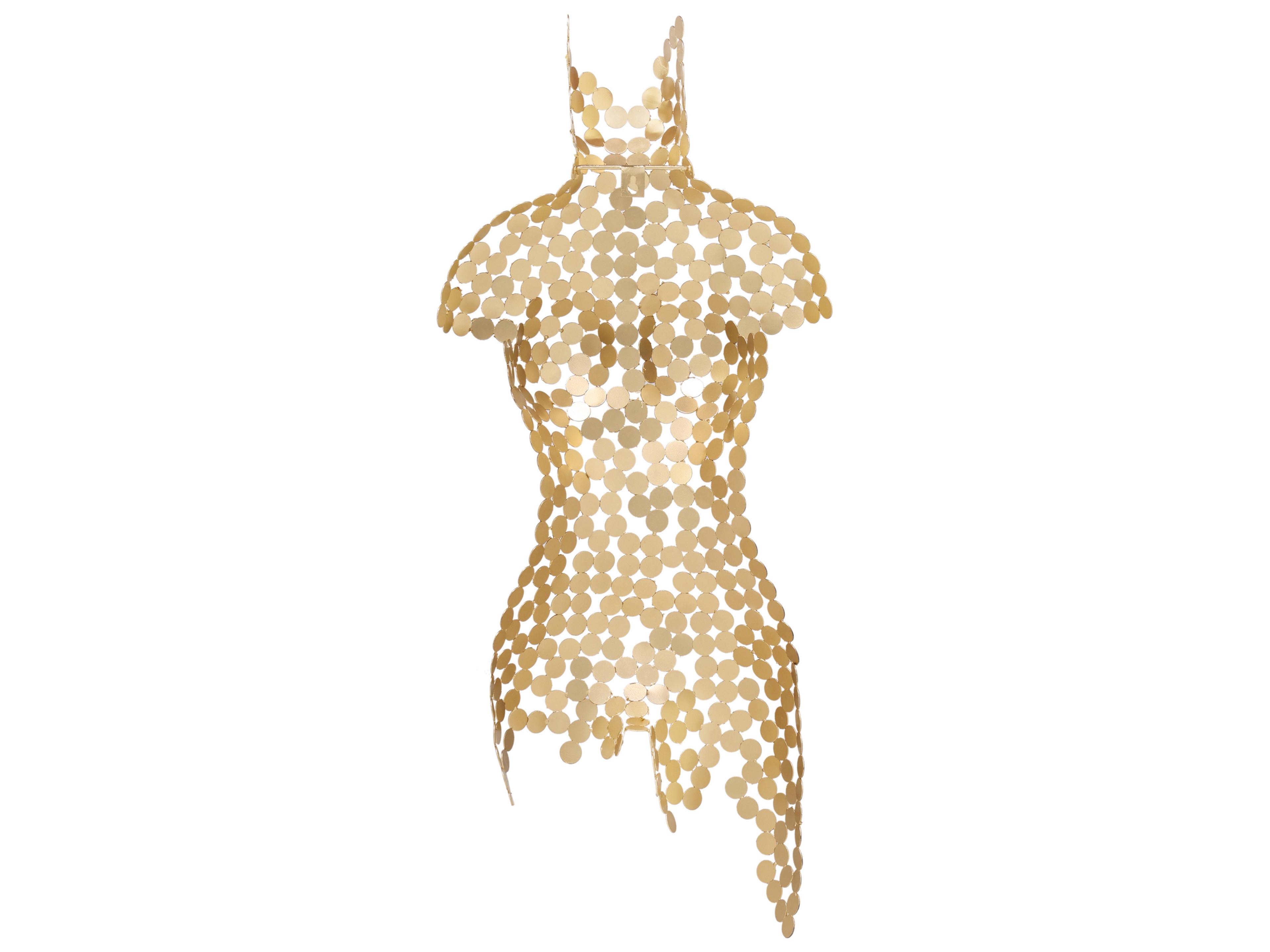 Urbia Naturals 3D Gold Leaf Female Torso 3D Wall Art