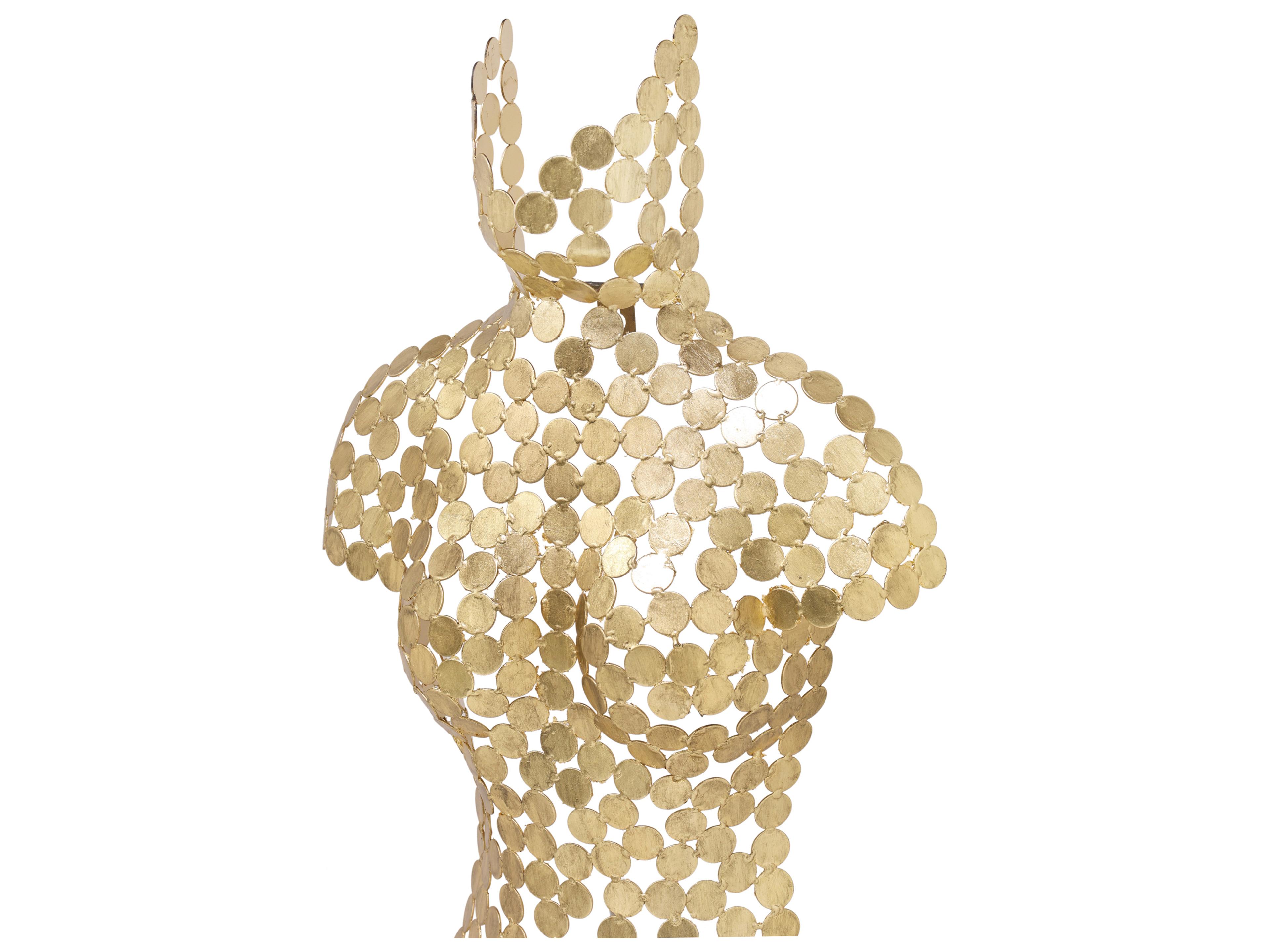 Urbia Naturals 3D Gold Leaf Female Torso 3D Wall Art