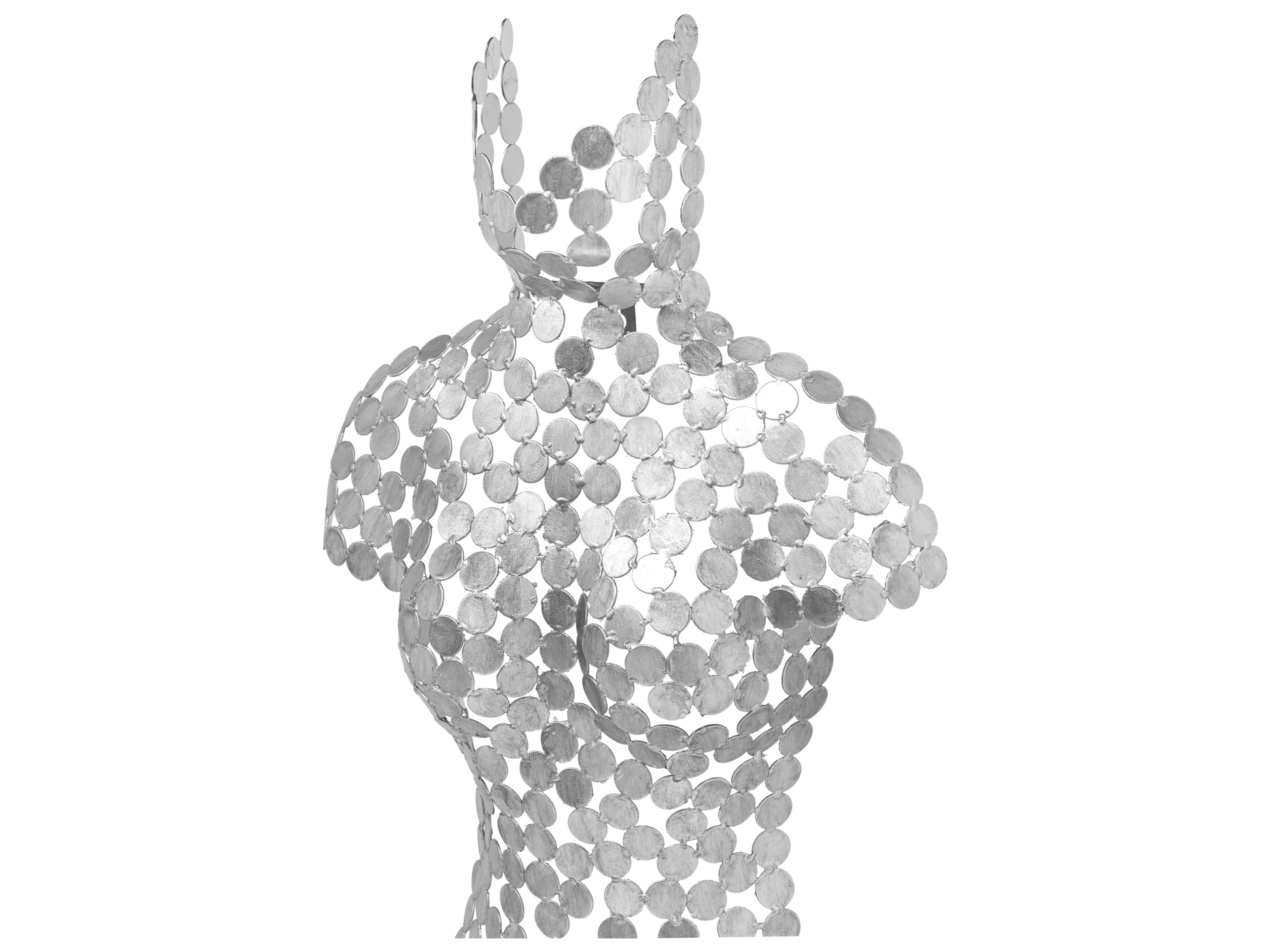 Urbia Naturals Silver Leaf Female Torso 3D Wall Art