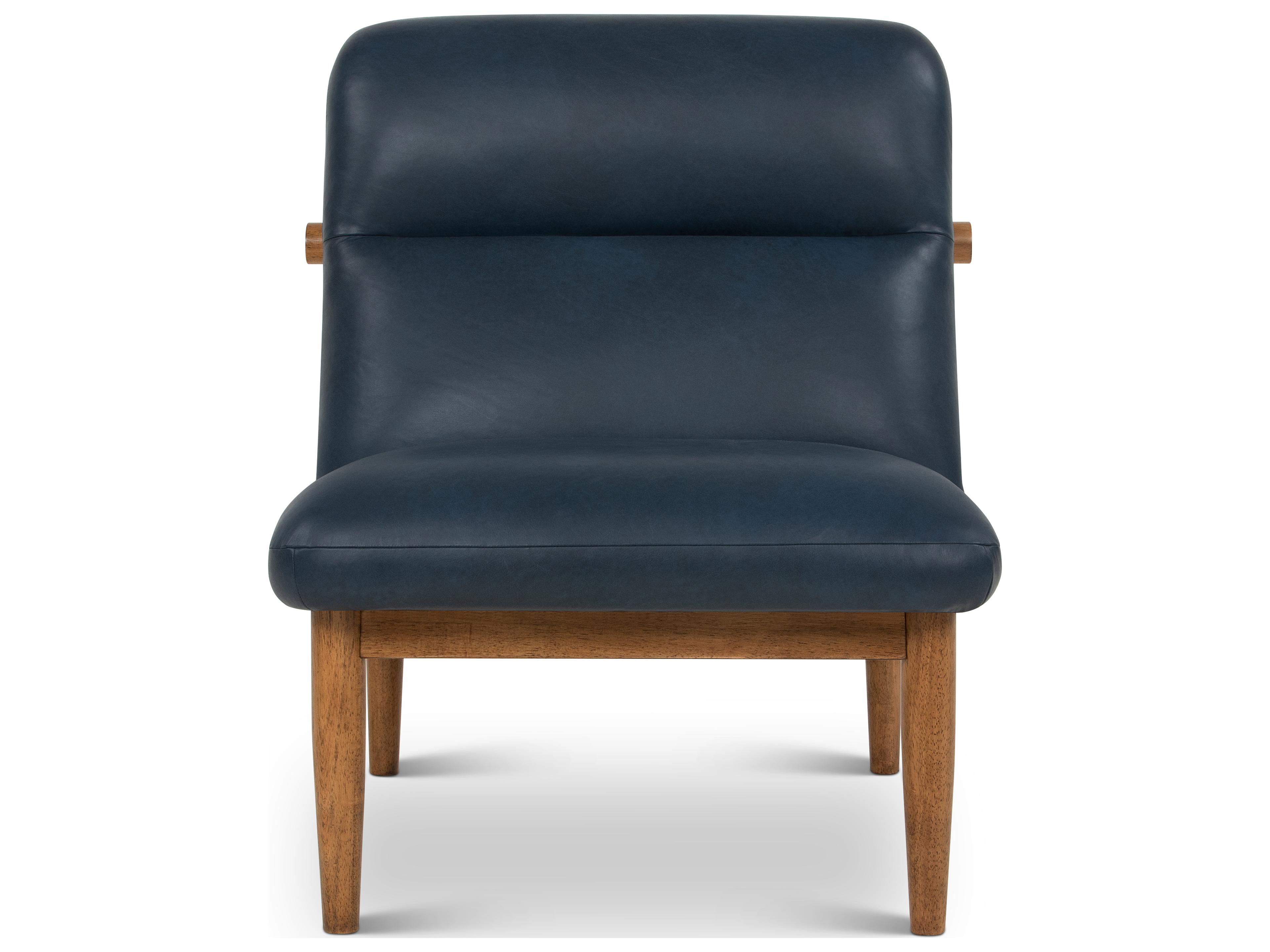 Urbia Metro Blue Leather Accent Chair