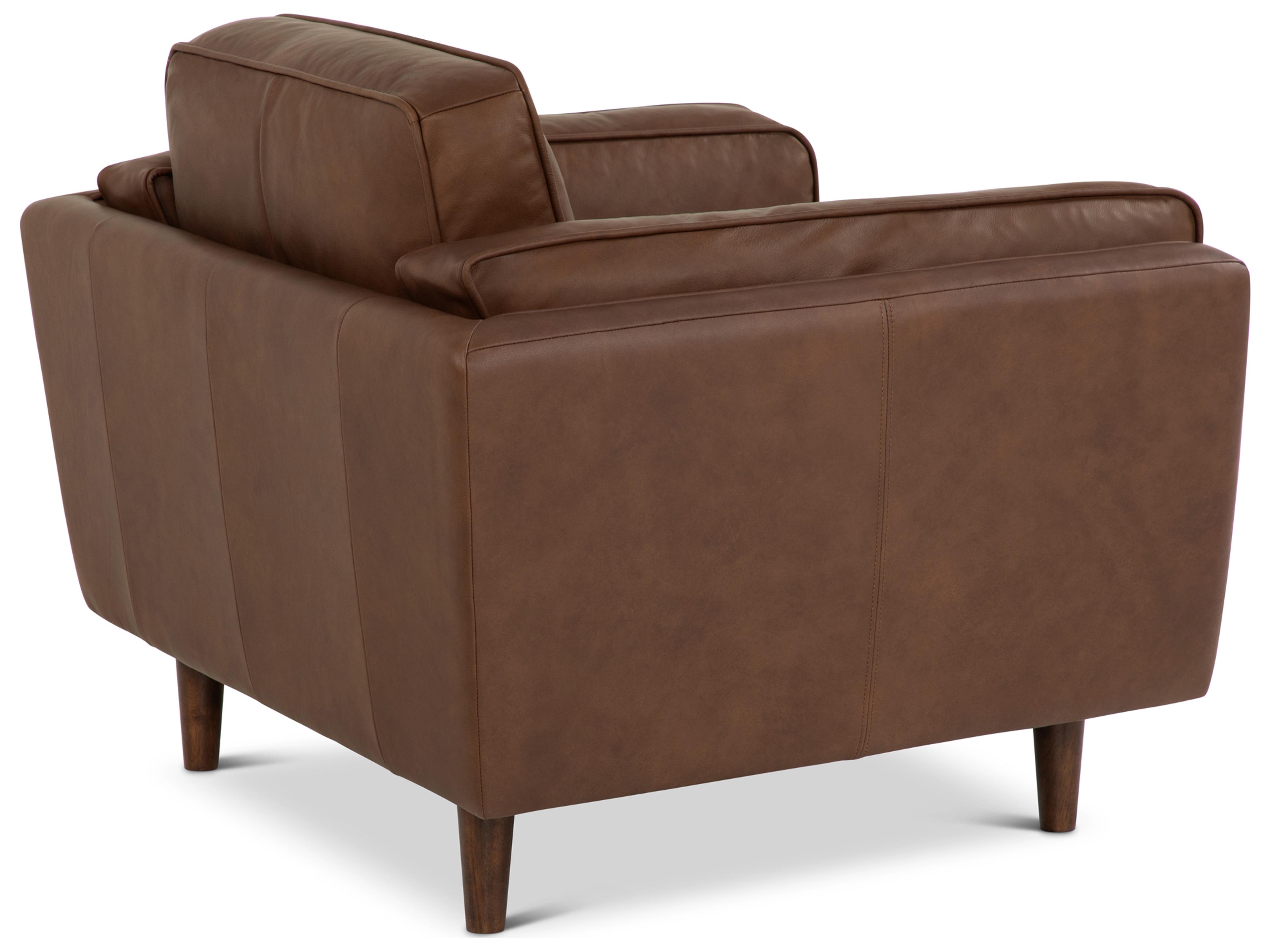 Urbia Brooklyn Brown Leather Accent Chair