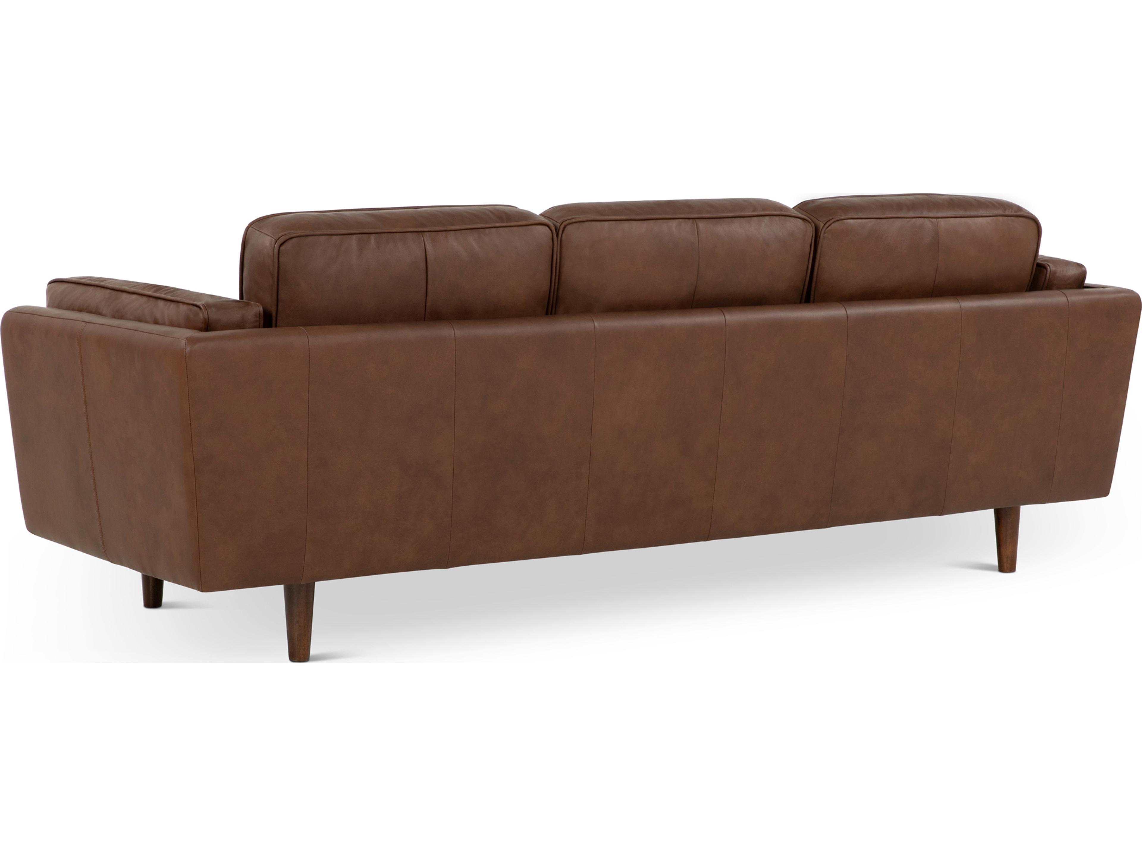 Urbia Brooklyn Dark Brown Leather Sofa