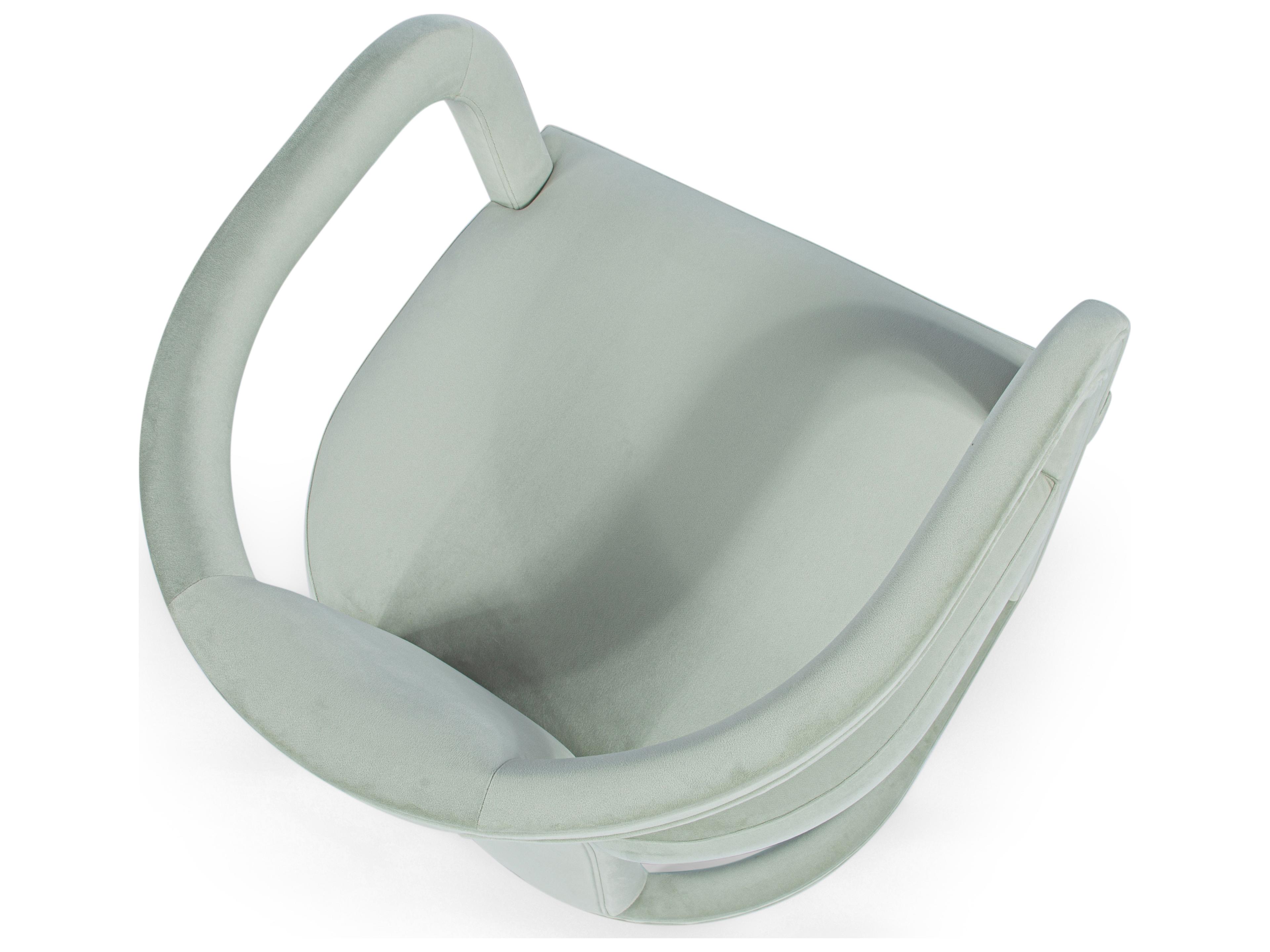 Urbia Metro Green Velvet Accent Chair