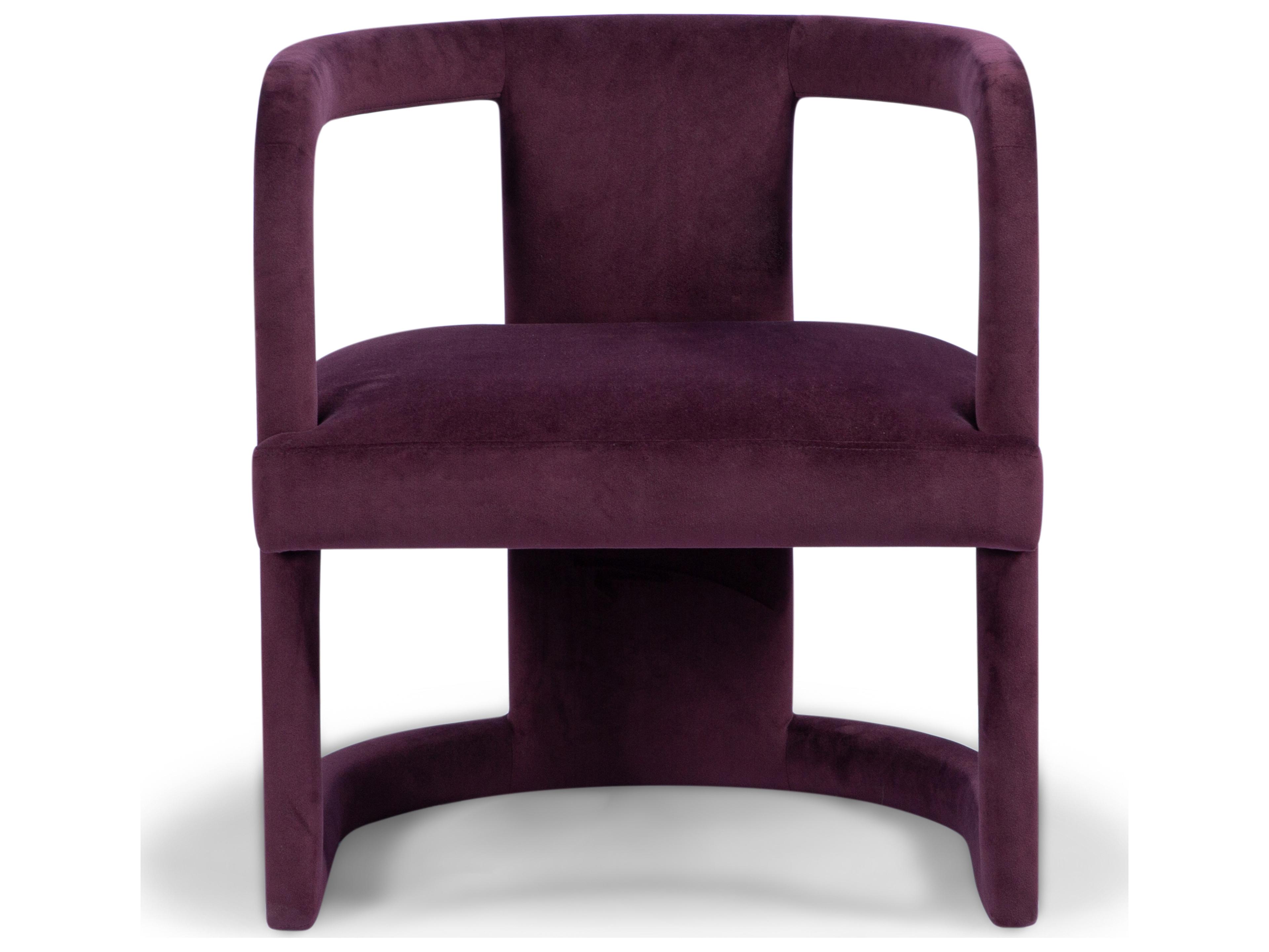 Urbia Metro Purple Velvet Accent Chair