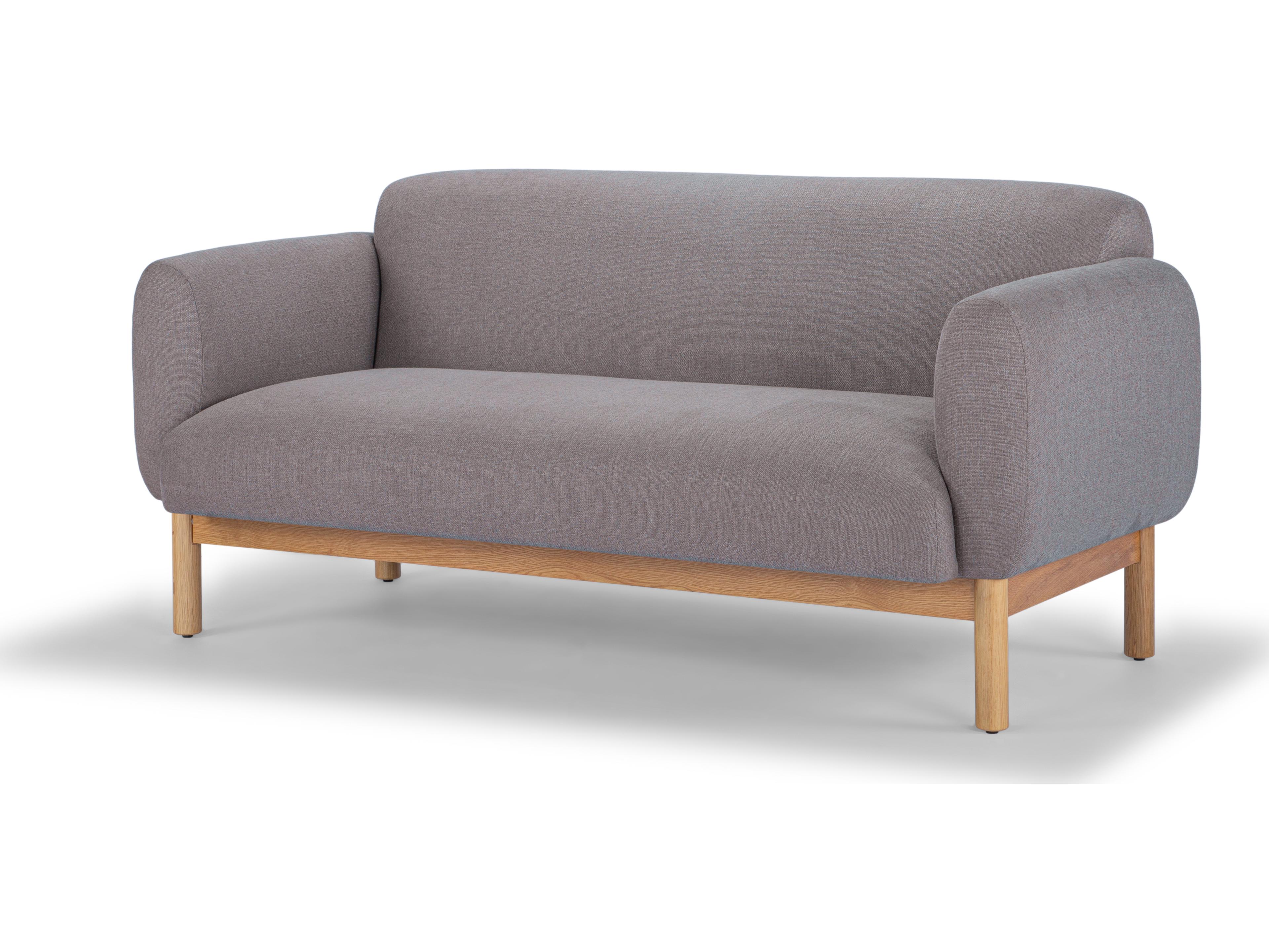 Urbia Metro Tulum Dark Brown Honey Oak Upholstered Sofa