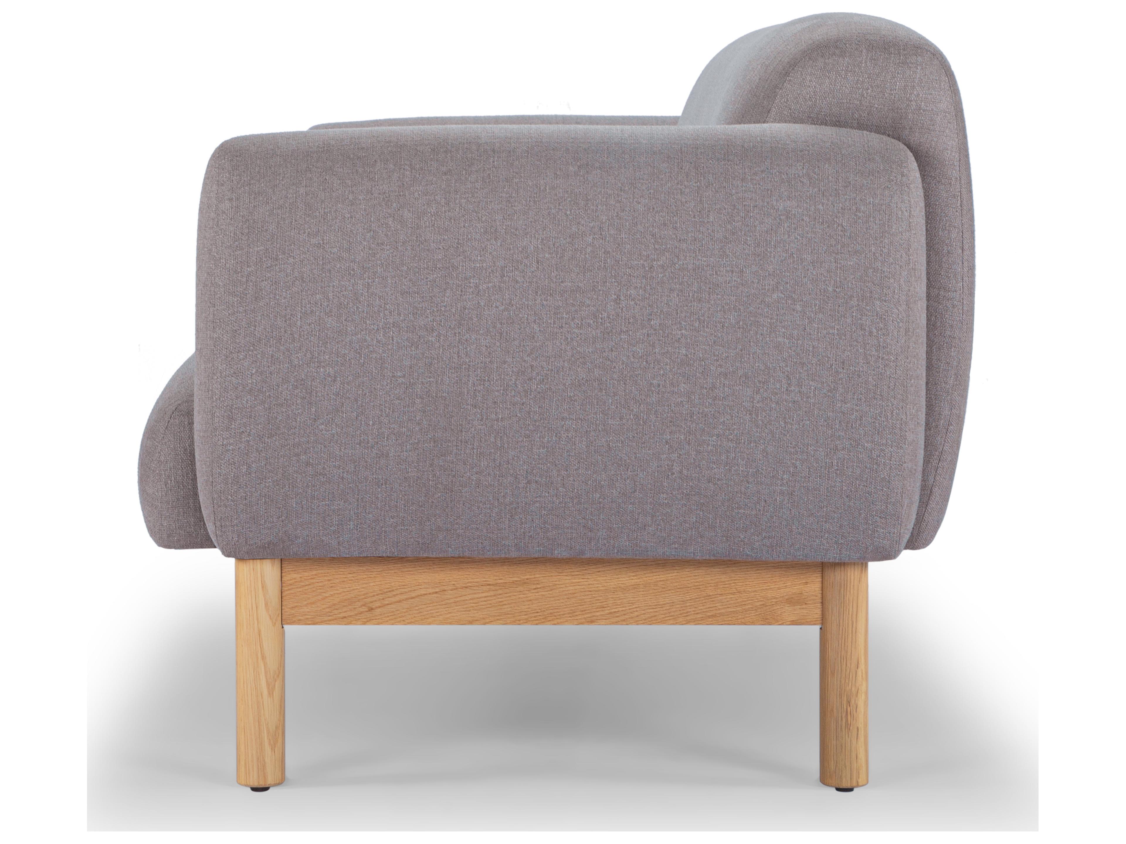 Urbia Metro Tulum Dark Brown Honey Oak Upholstered Sofa