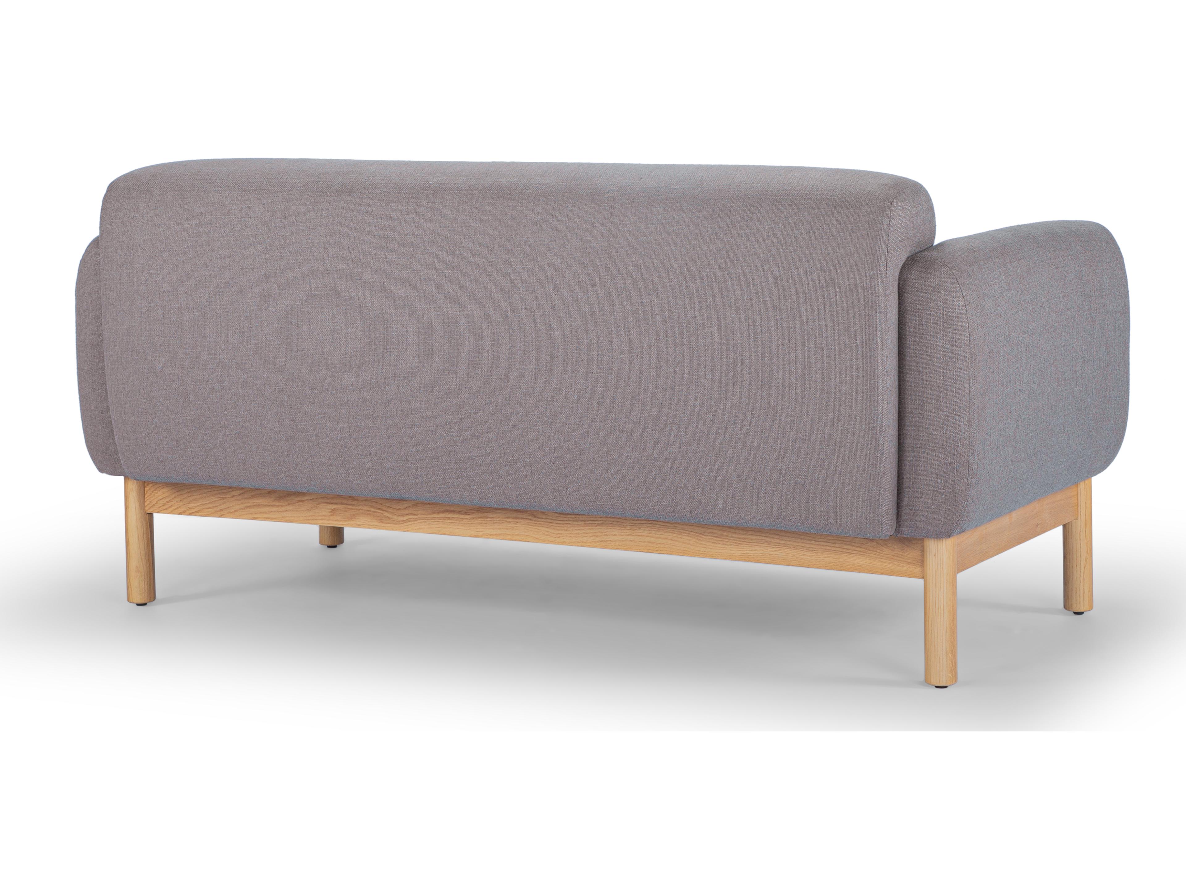 Urbia Metro Tulum Dark Brown Honey Oak Upholstered Sofa