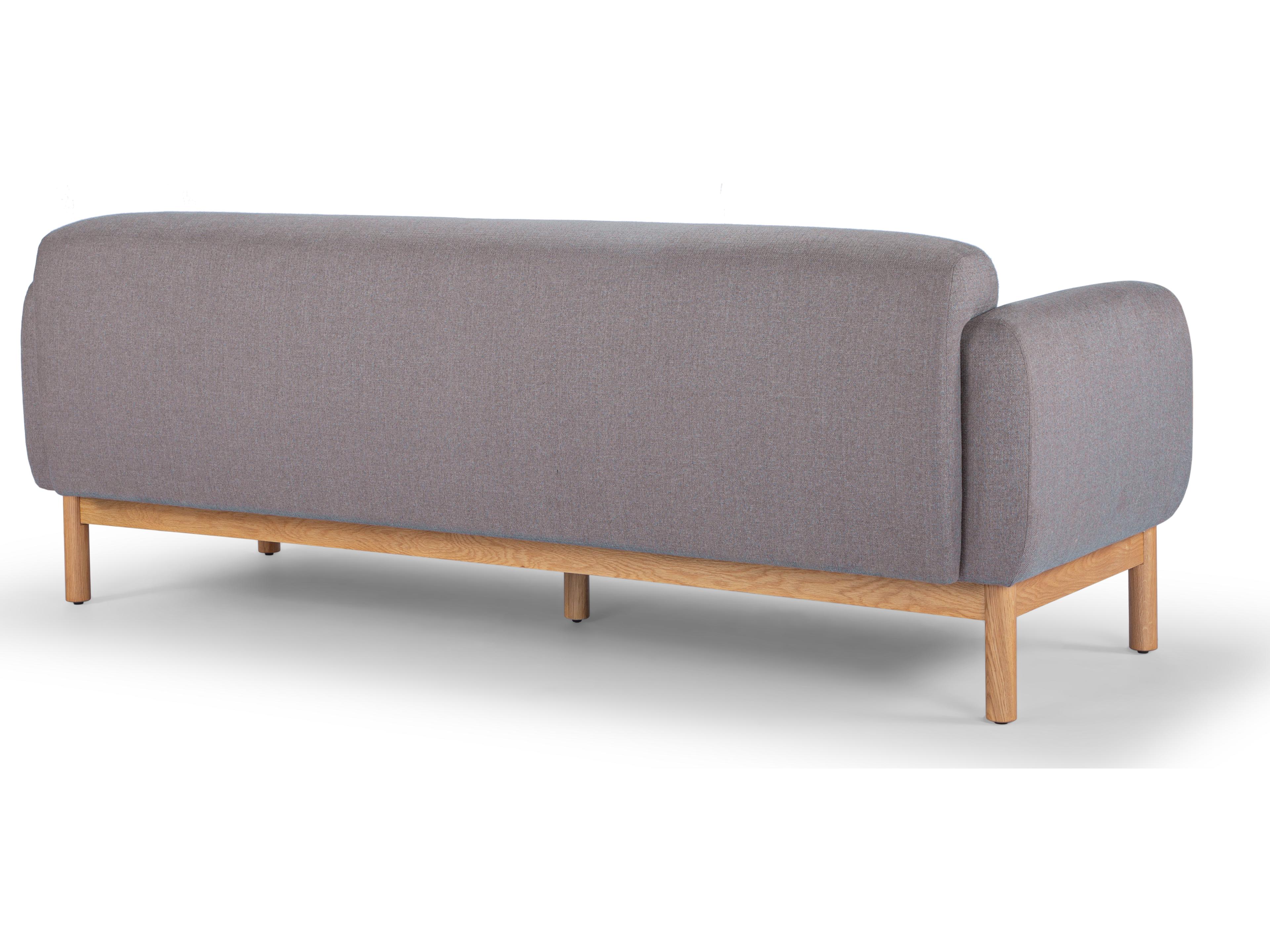 Urbia Metro Tulum Dark Brown Honey Oak Upholstered Sofa