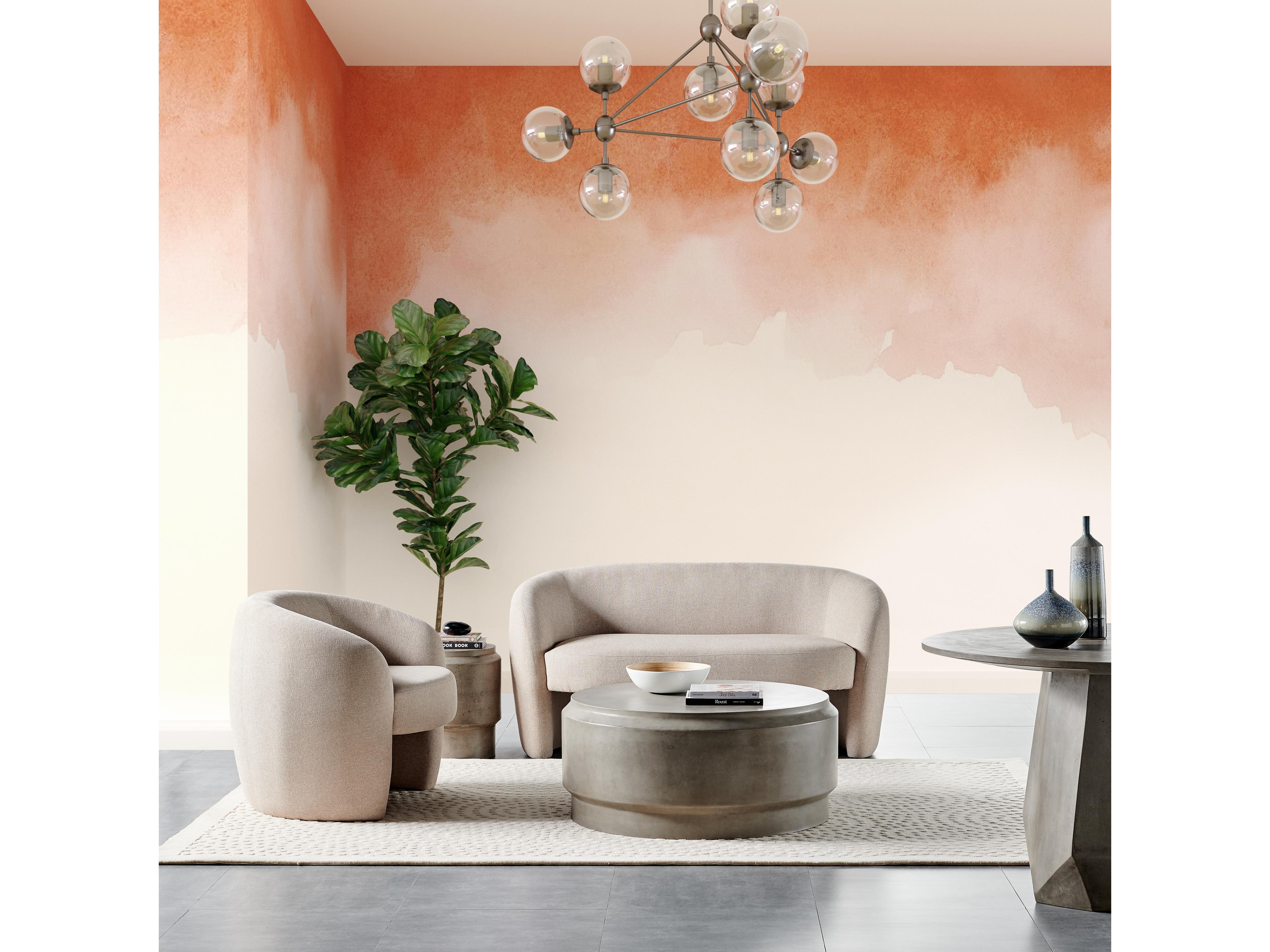 Urbia Mixx Round Concrete Dark Grey Coffee Table