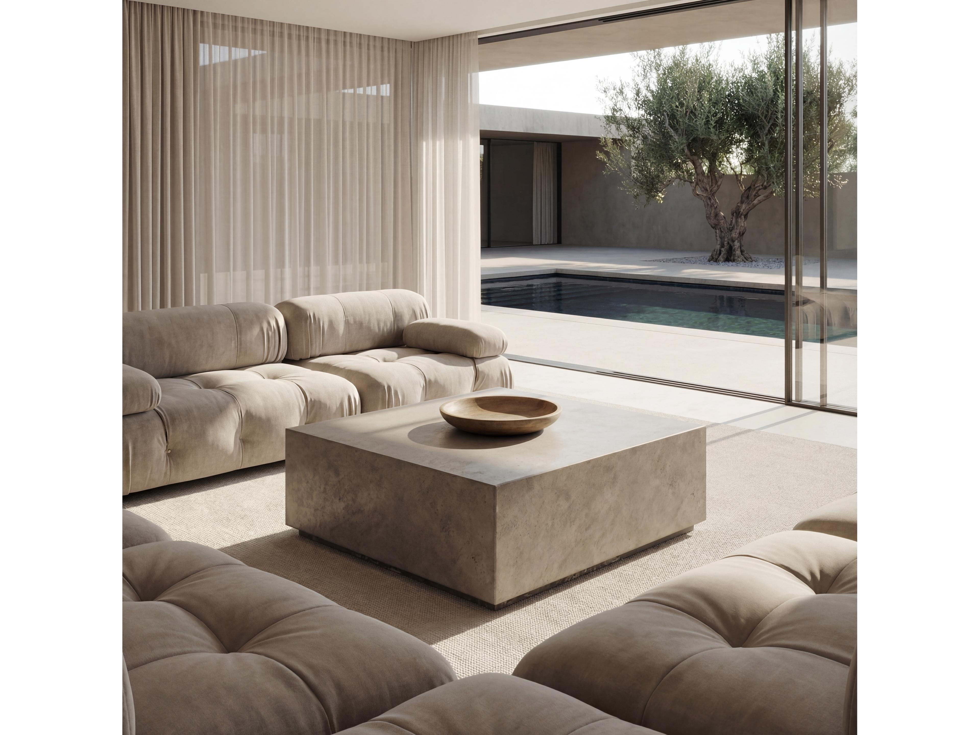 Urbia Bloc Square Concrete Coffee Table