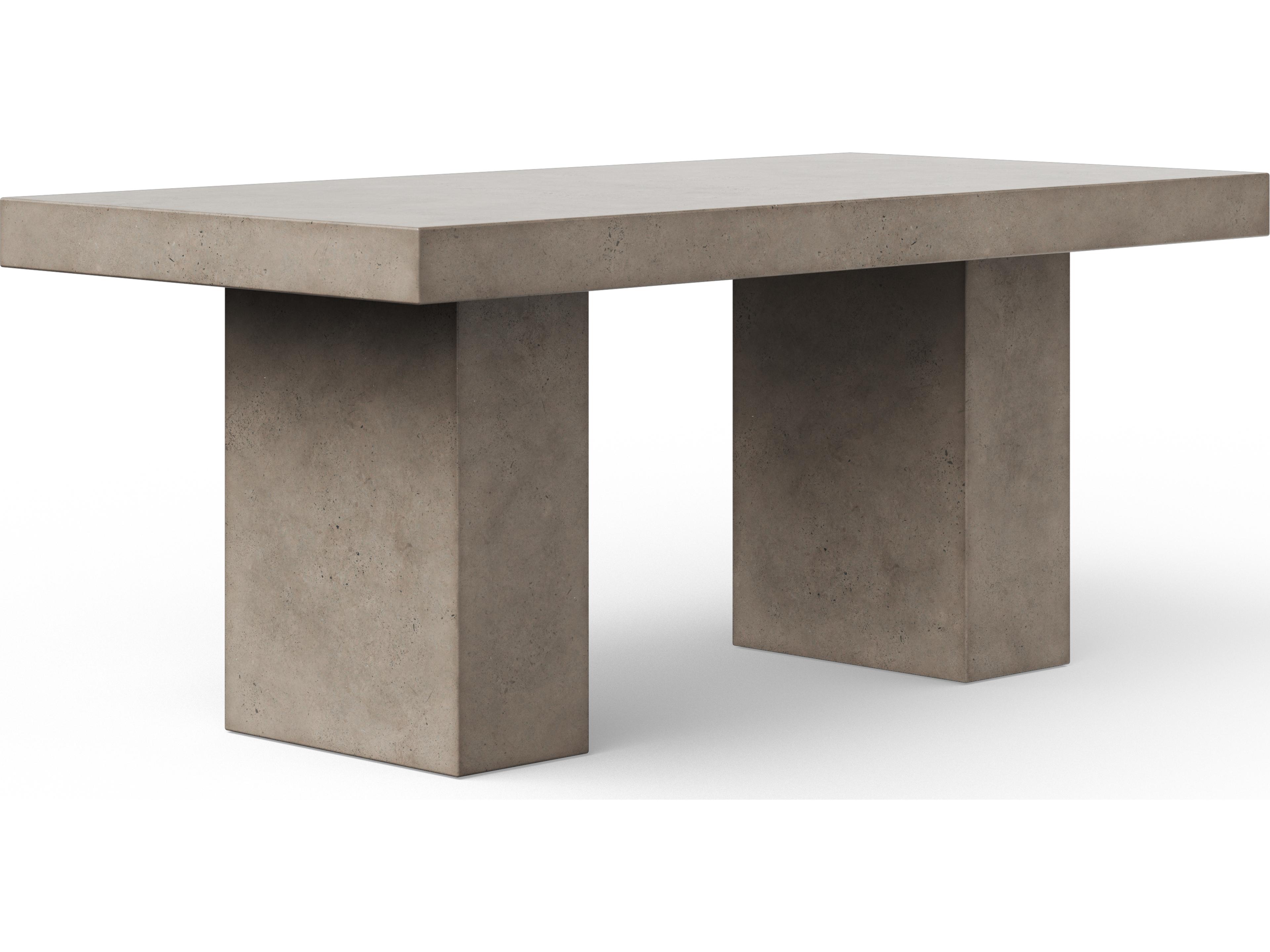 Urbia Mixx Elcor Rectangular Stone Dark Grey Dining Table