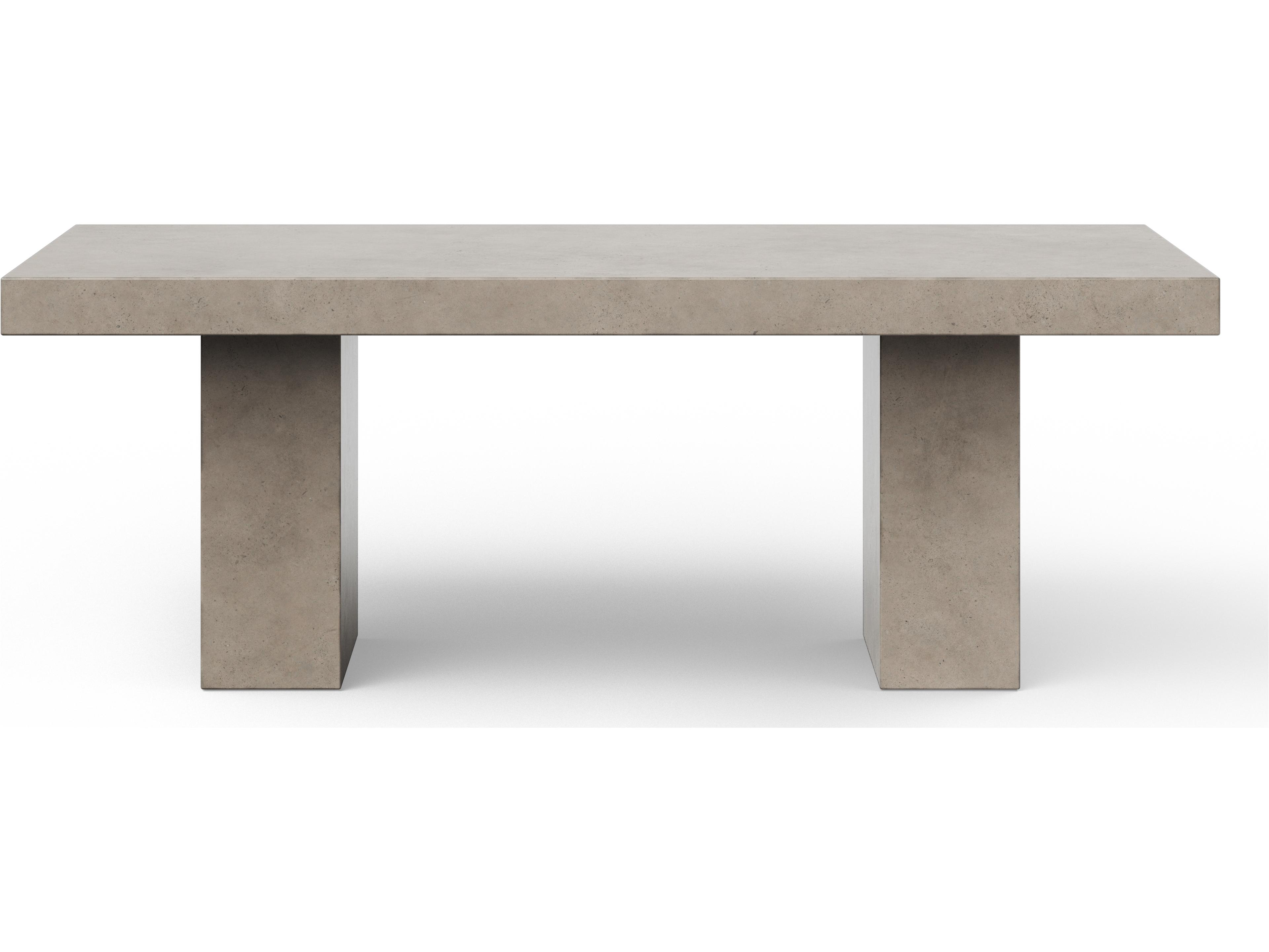 Mixx Elcor Concrete Rectangular Dining Table Dark Grey