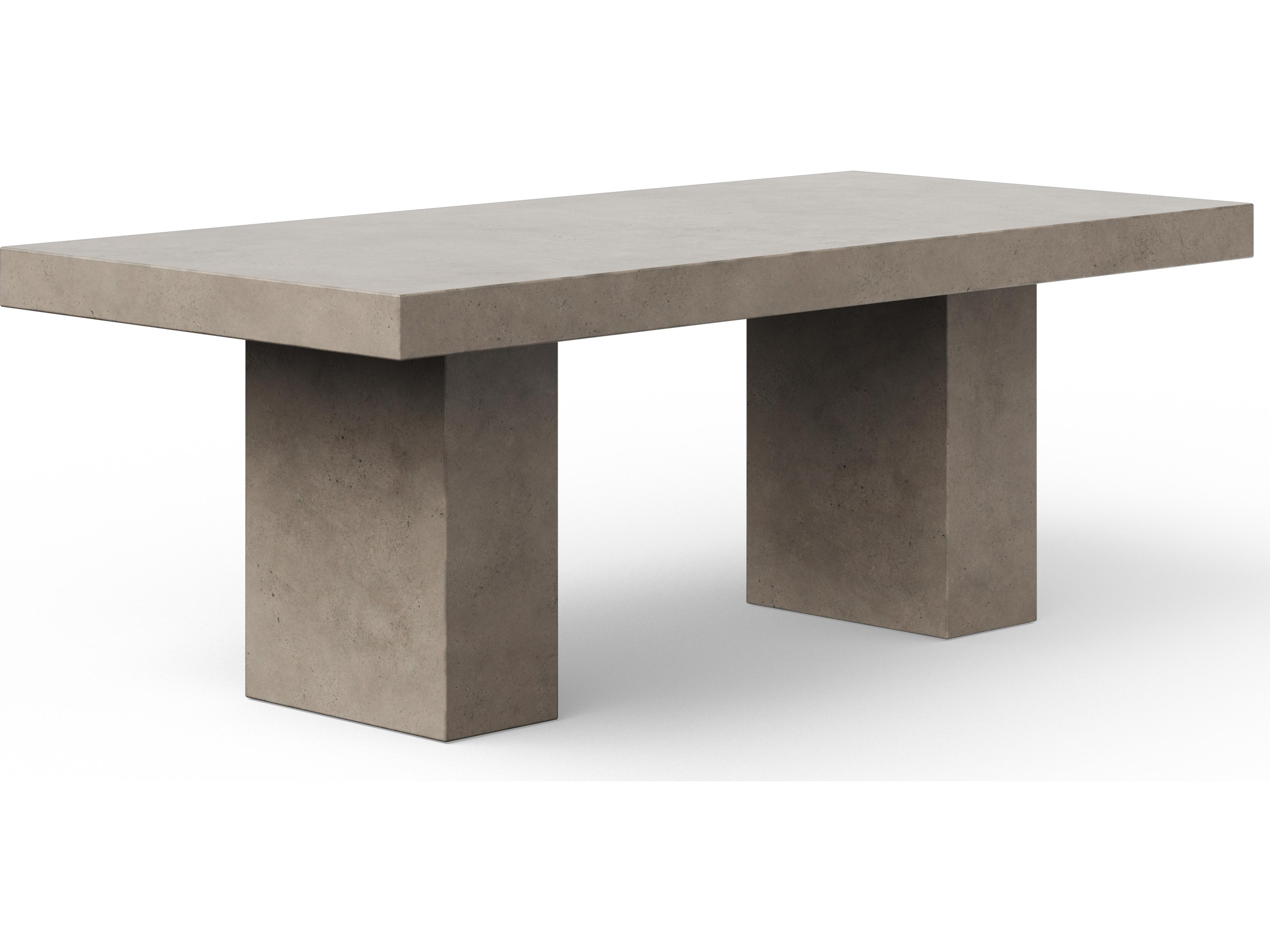 Urbia Mixx Elcor Rectangular Concrete Dark Grey Dining Table