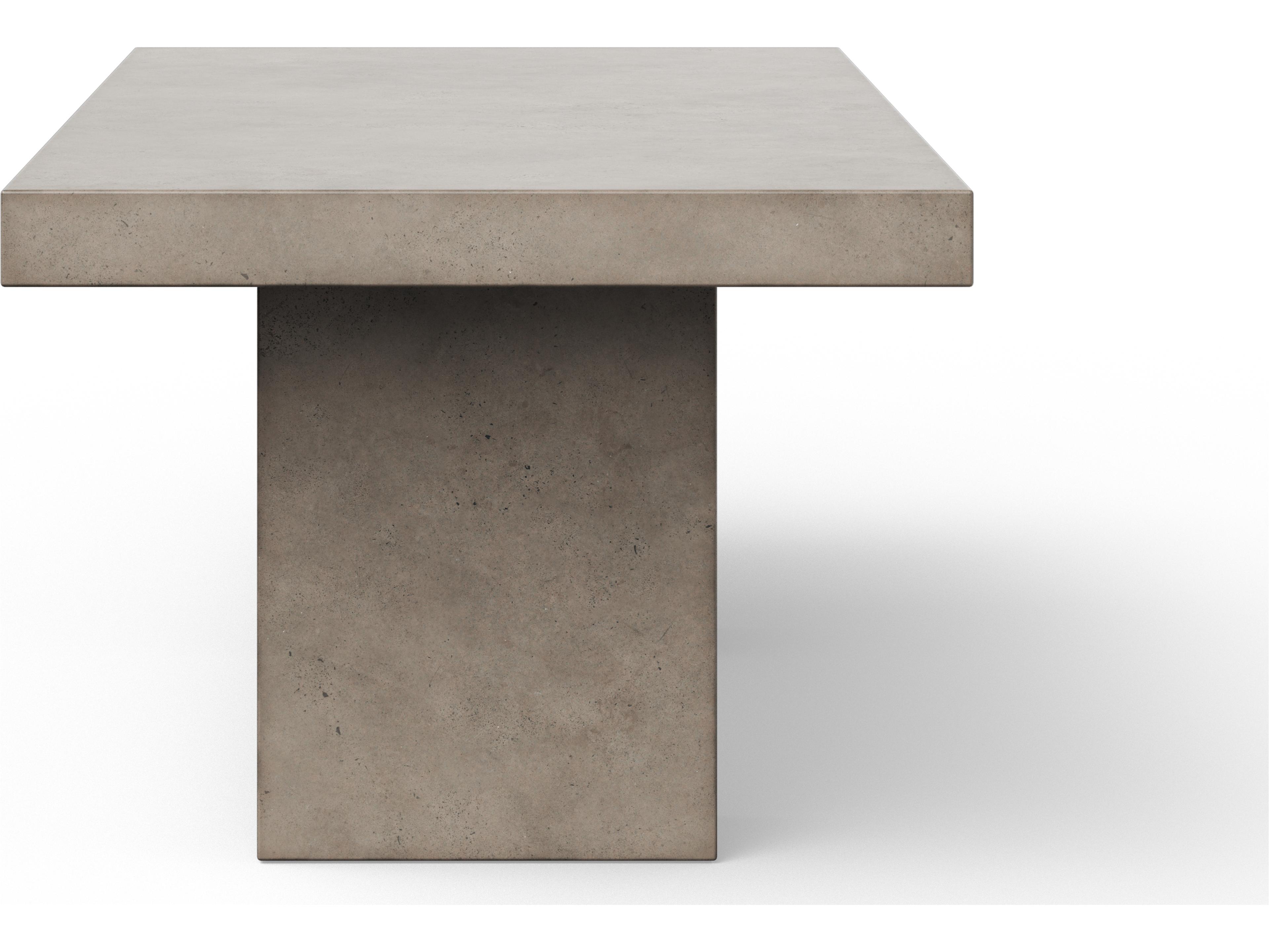Urbia Mixx Elcor Rectangular Concrete Dark Grey Dining Table