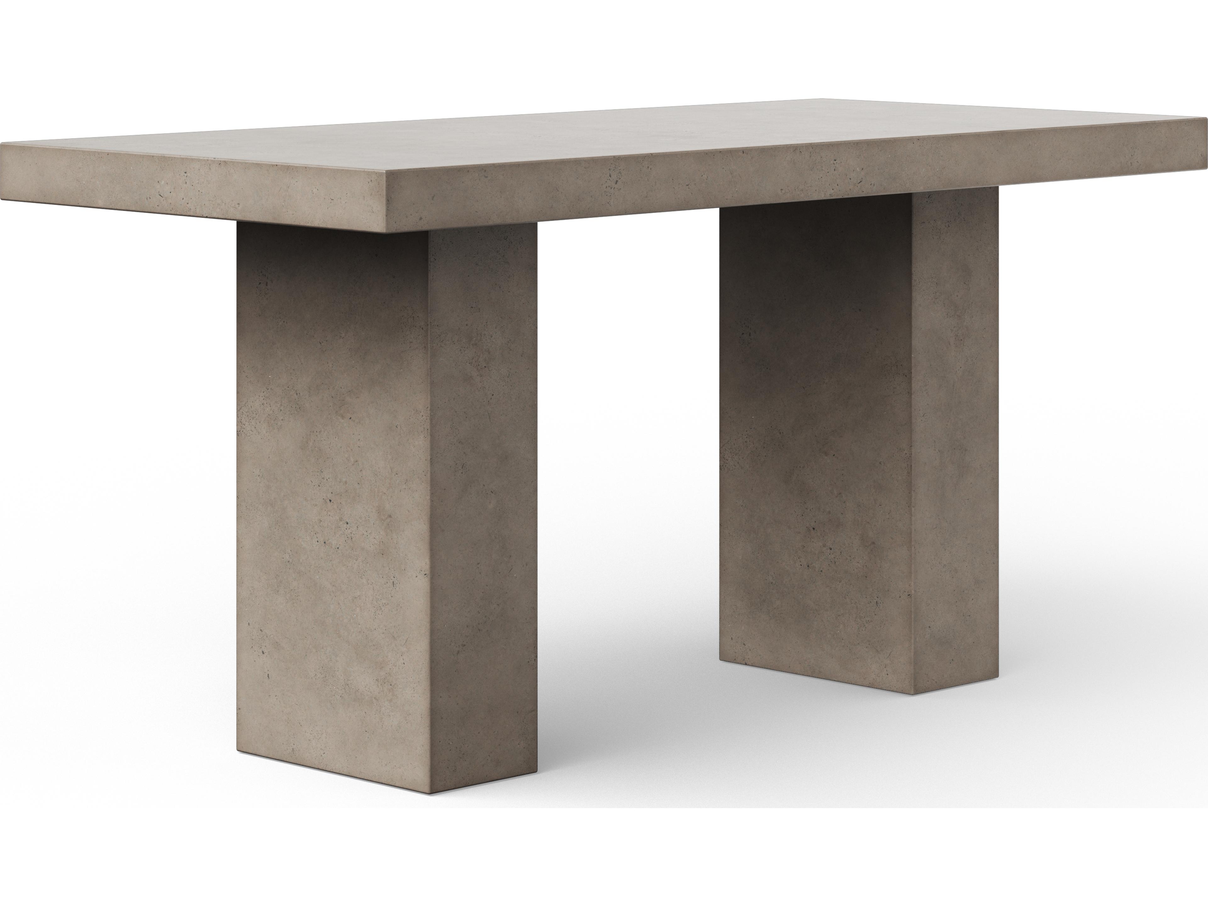 Urbia Mixx Elcor Concrete Bar Height Dining Table x 82.75" Dark Grey