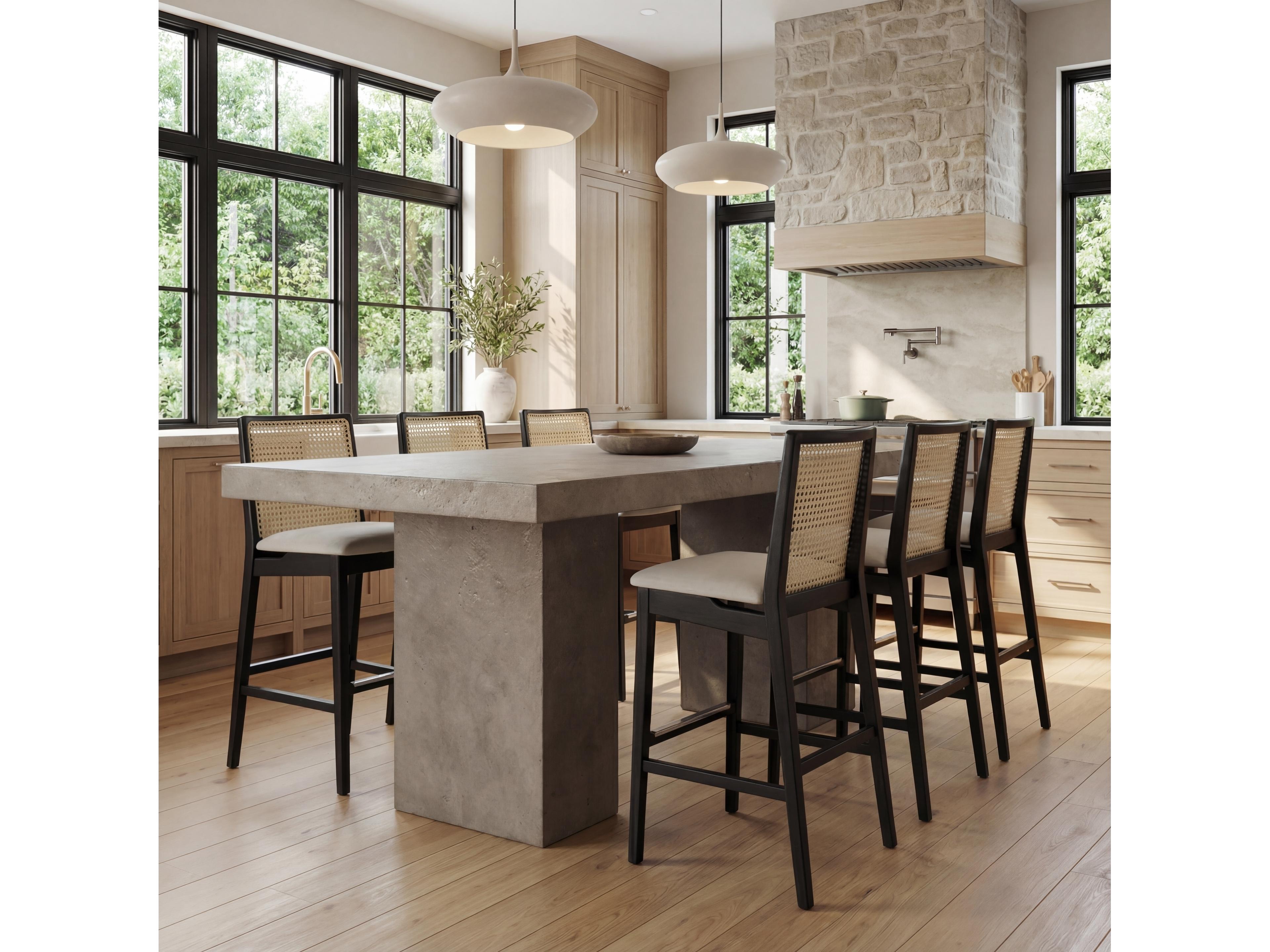 Urbia Mixx Rectangular Concrete Elcor Bar Table