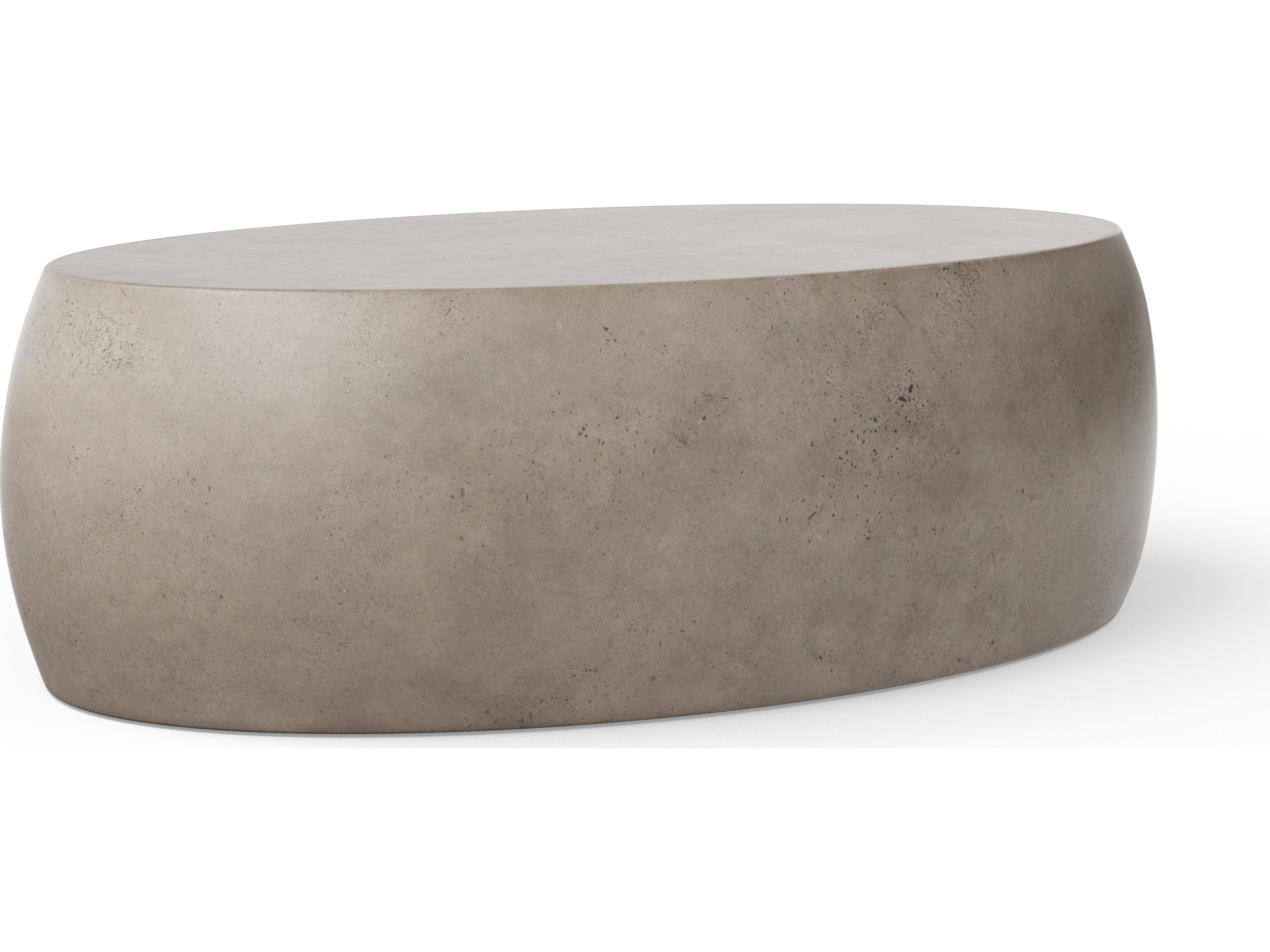 Urbia Pebble Oval Concrete Coffee Table