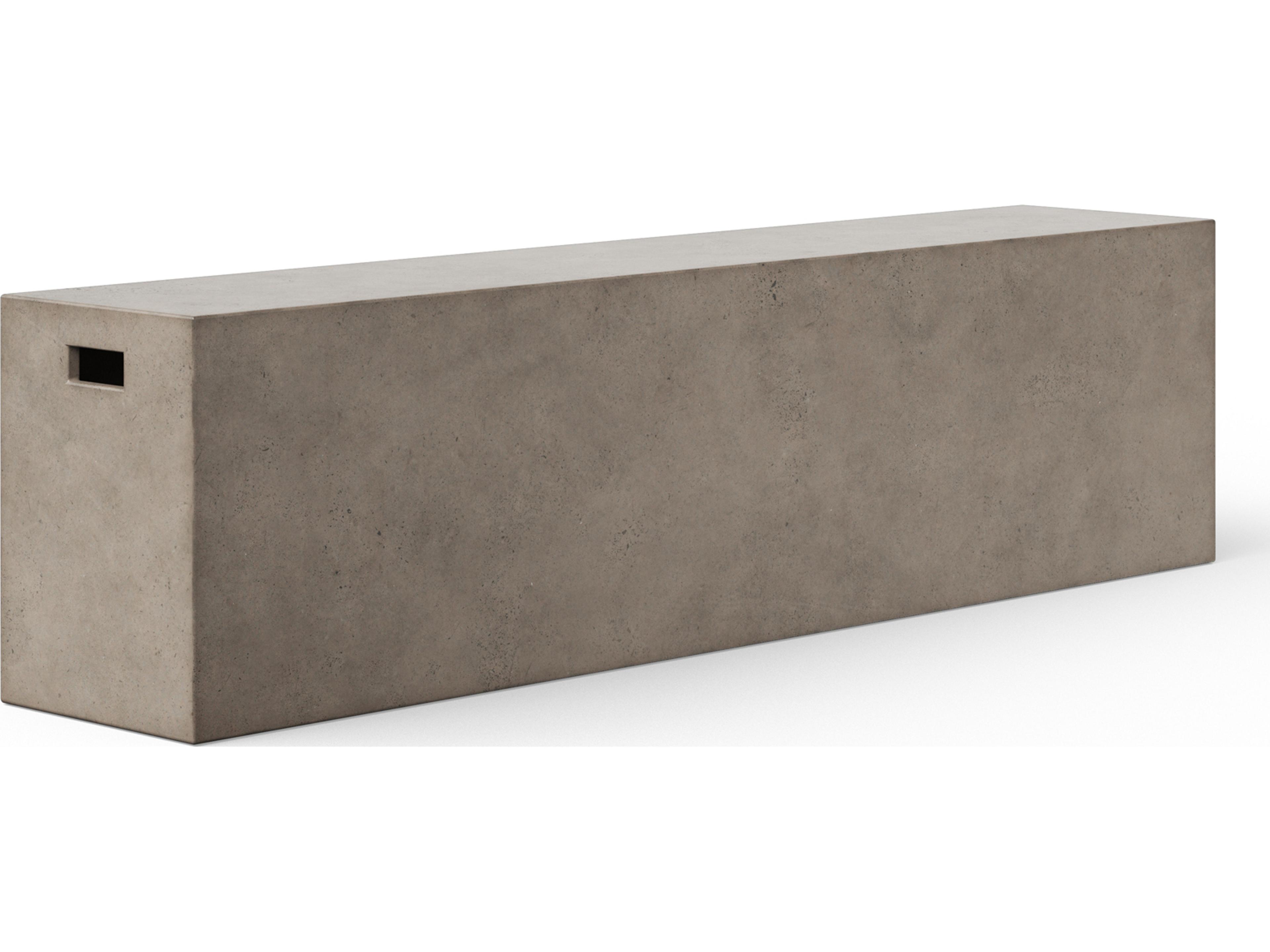 Urbia Una Concrete Dark Grey Accent Bench