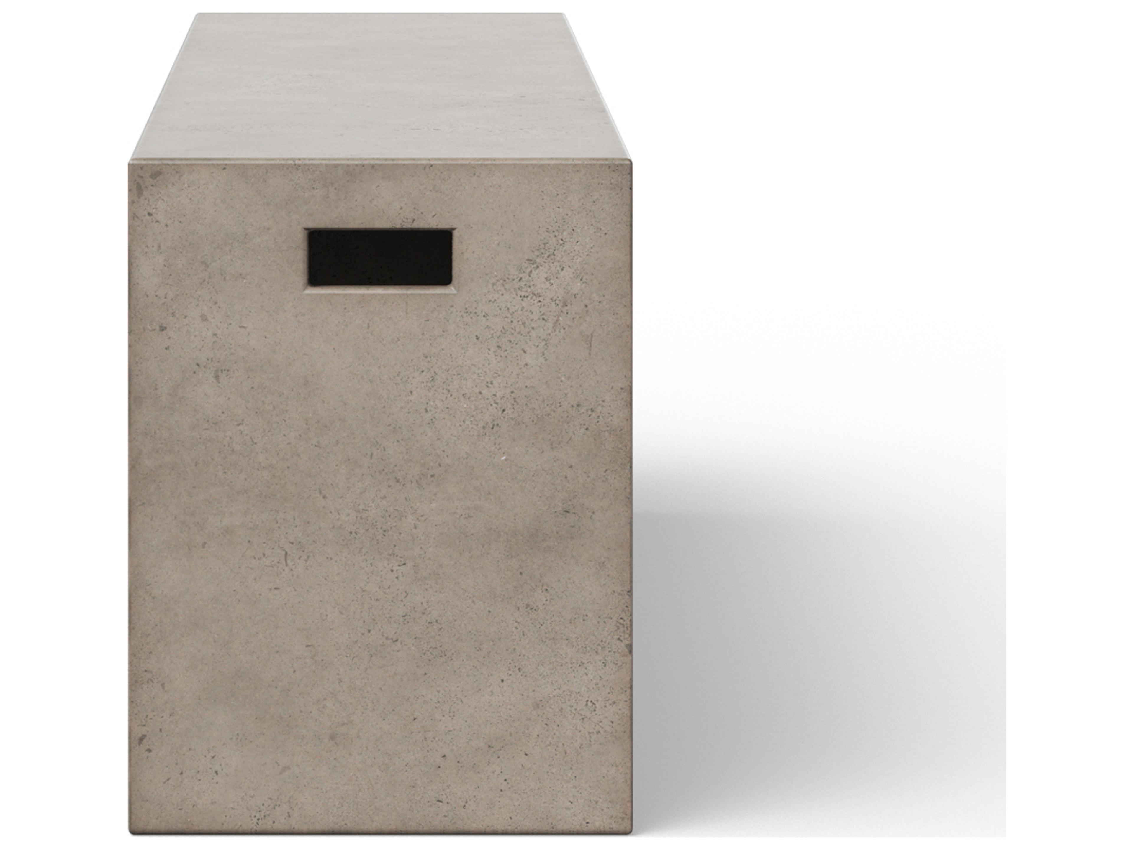 Urbia Una Concrete Dark Grey Accent Bench