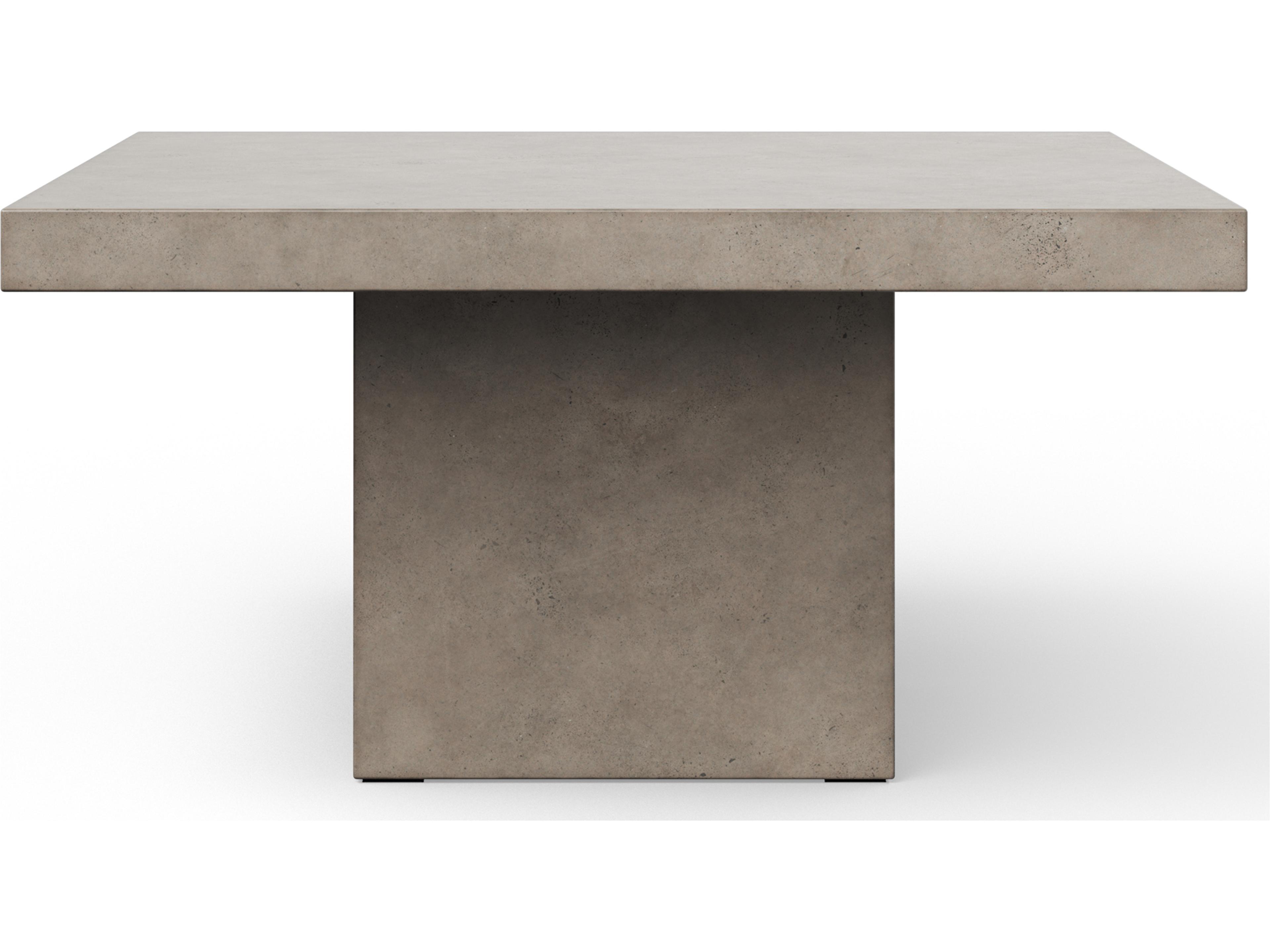 Una Square Dining Table Mixx Collection Modern Concrete