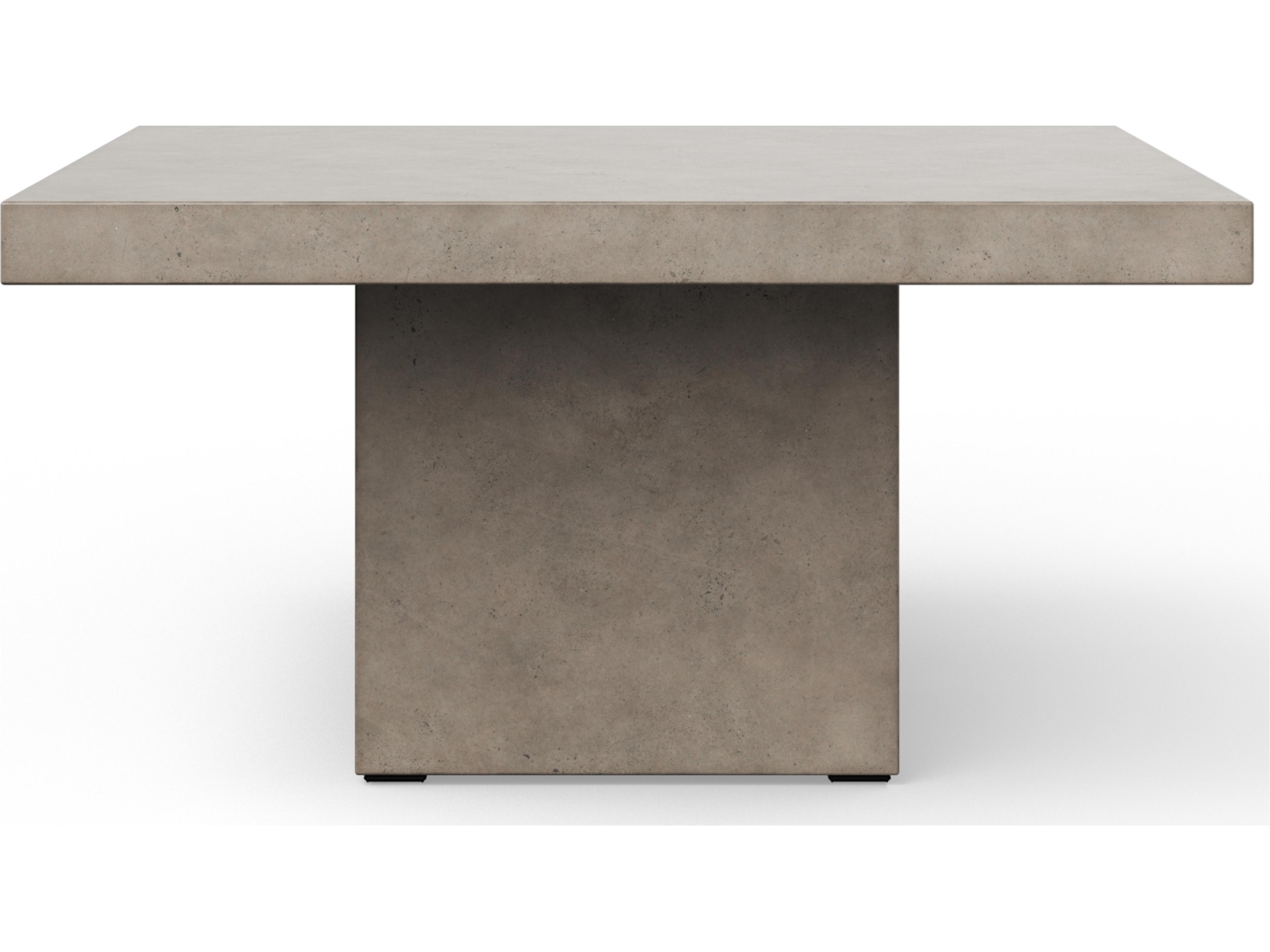 Urbia Mixx Una Square Concrete Dark Grey Dining Table