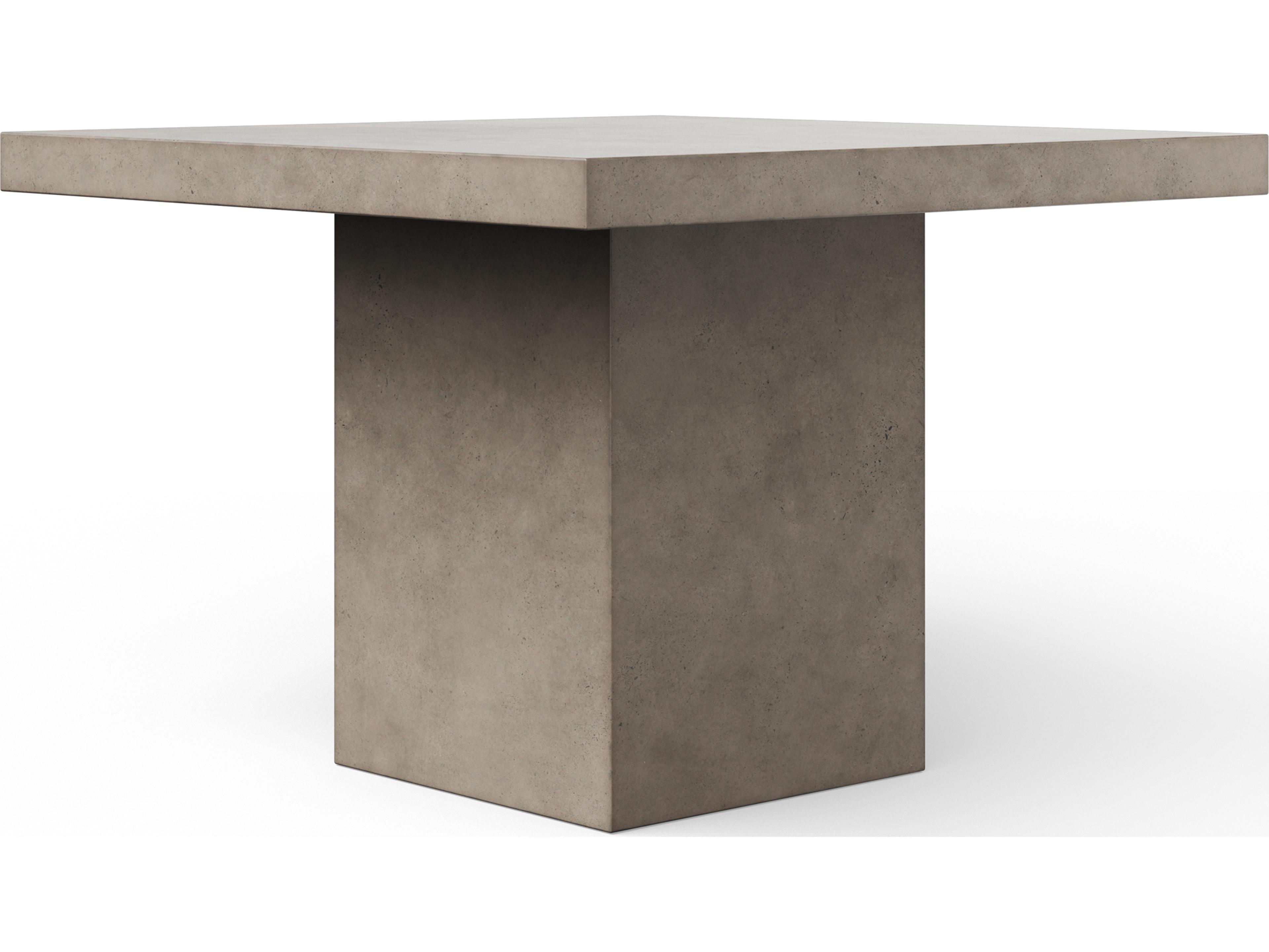 Urbia Mixx Concrete Una Square Bar Height Dining Table Dark Grey