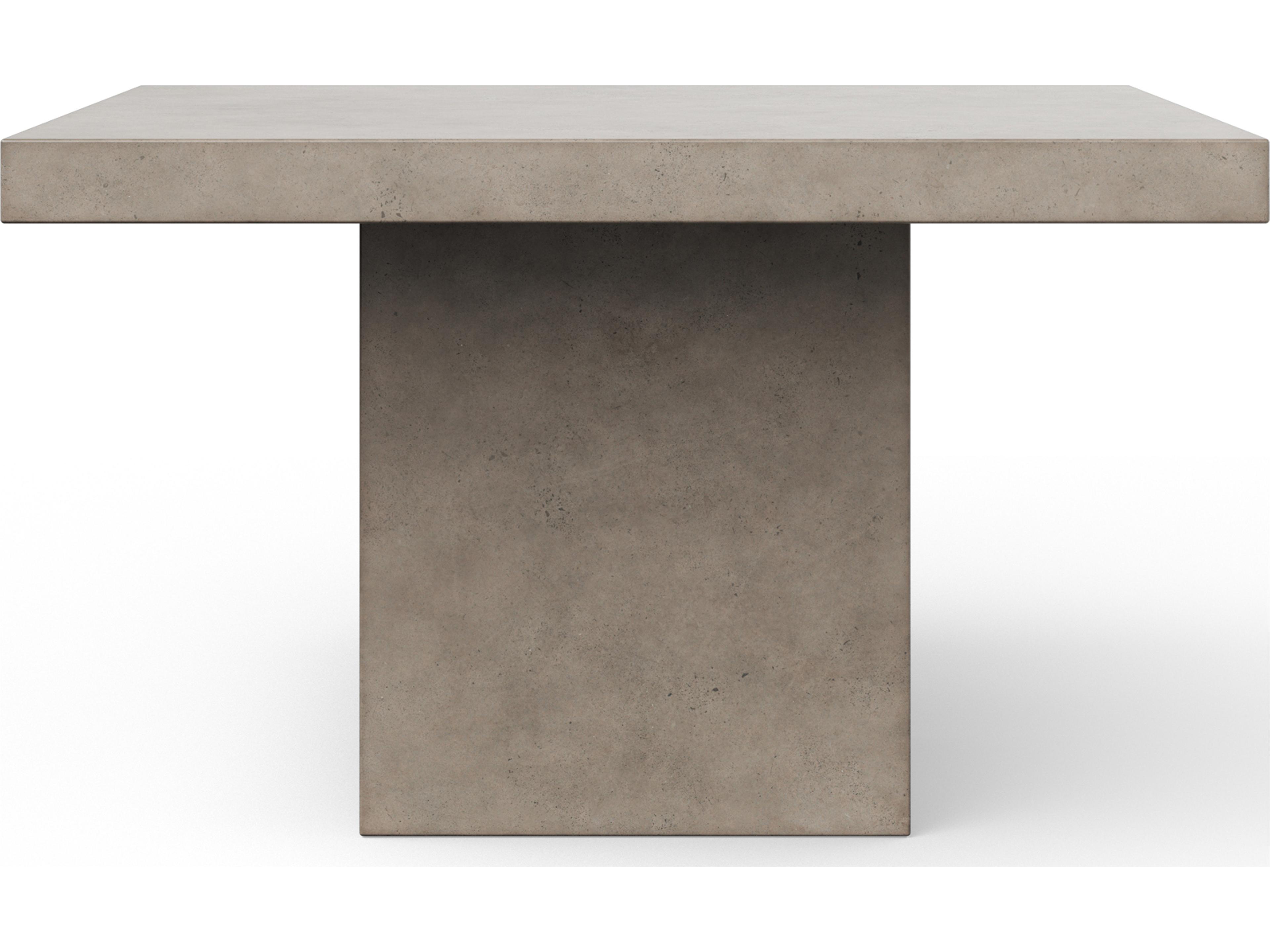 Mixx Concrete Una Square Counter Height Dining Table Dark Grey