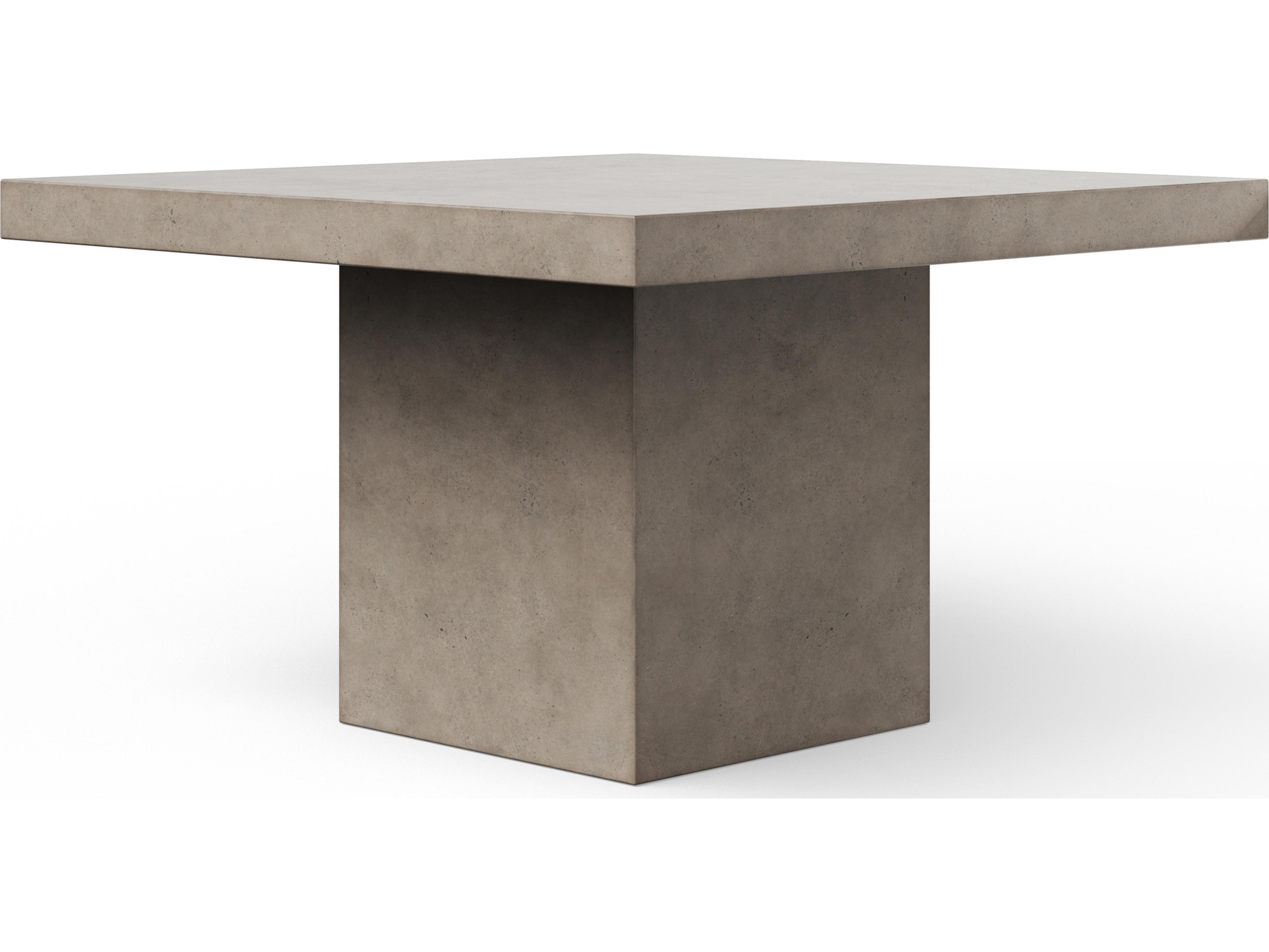 Urbia Mixx Concrete Una Square Counter Height Dining Table Dark Grey