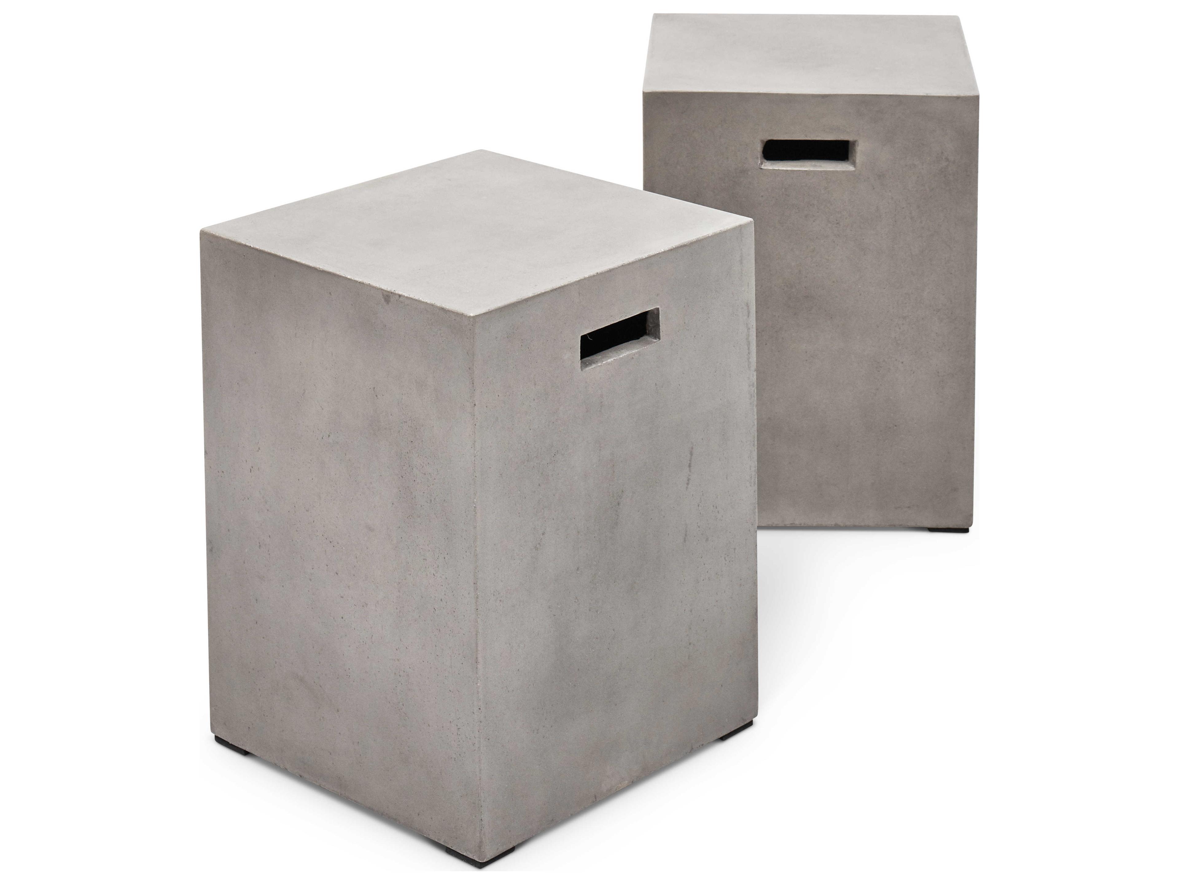 Urbia Una Square Concrete End Table