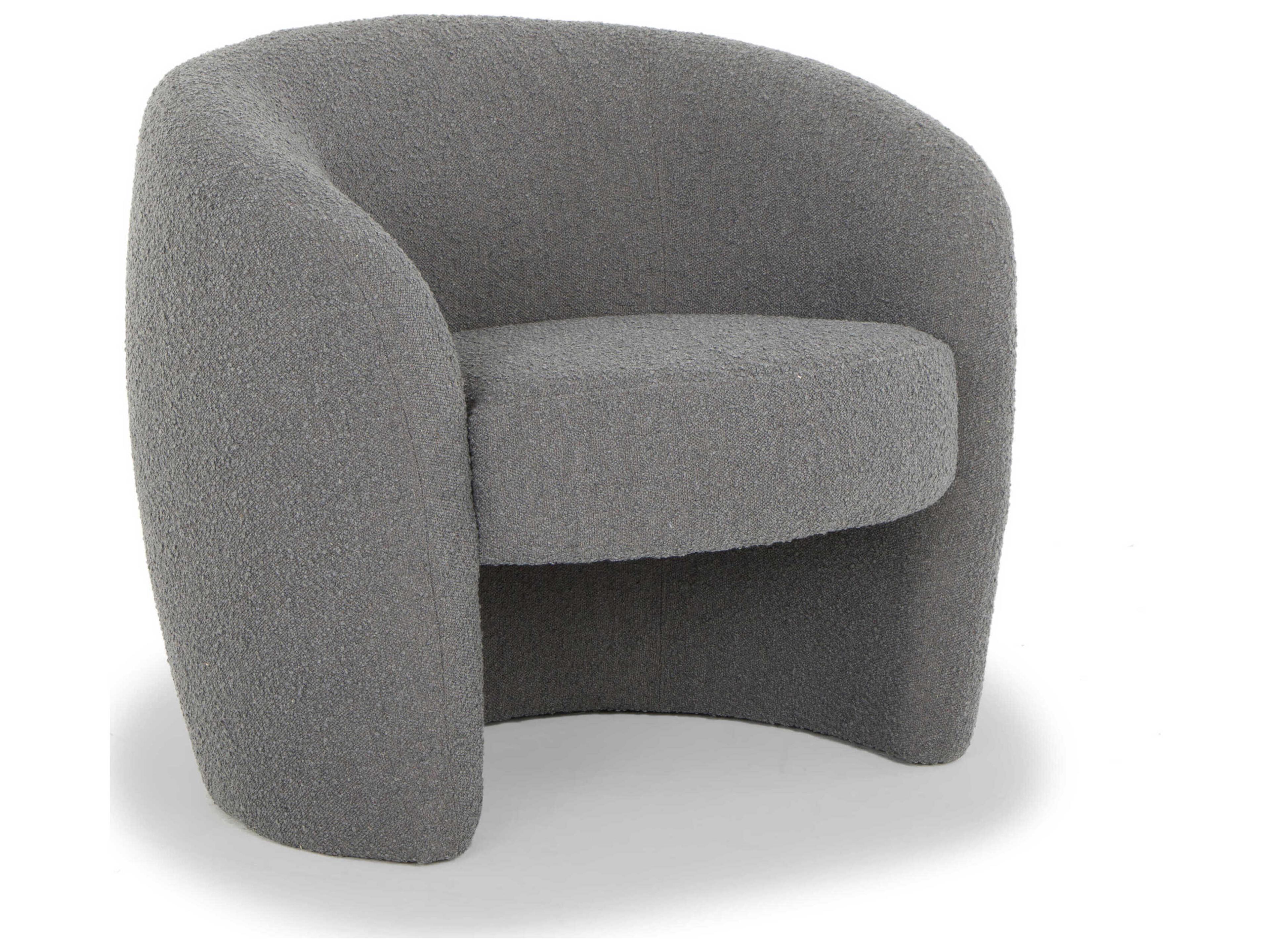 Blythe Accent Chair Metro Collection Boucle Charcoal