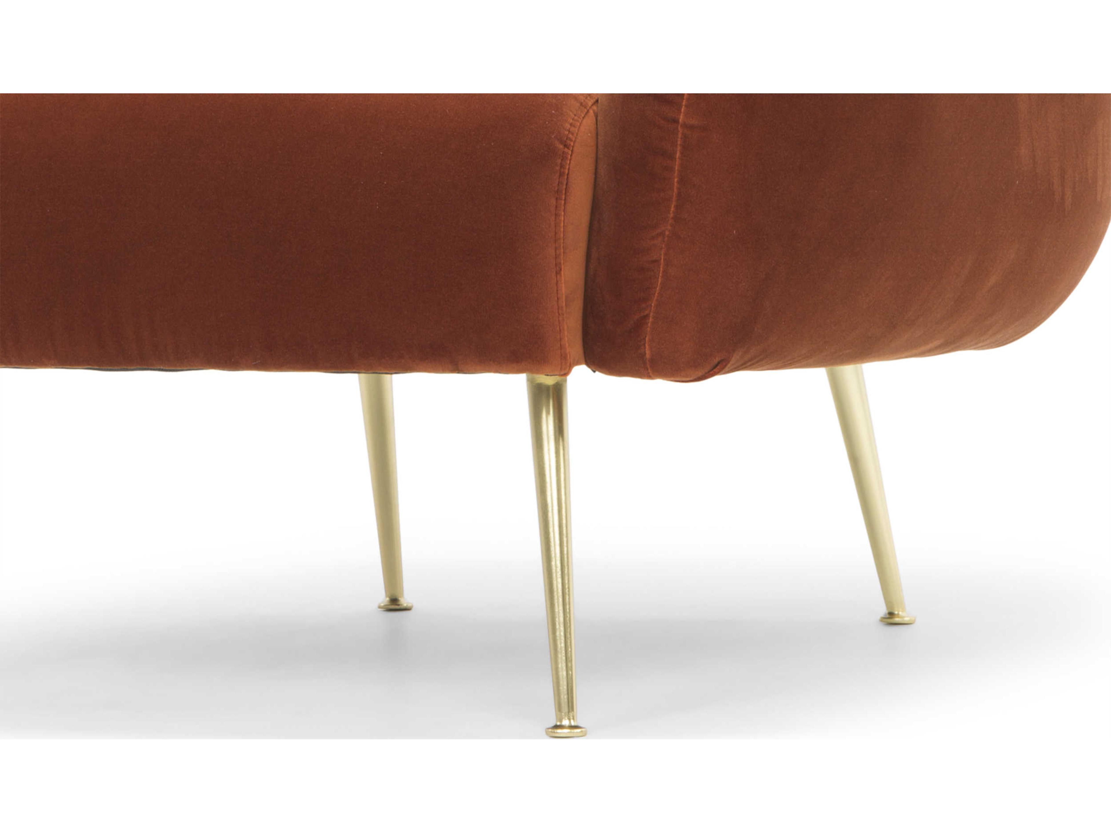 Urbia Metro Orange Fabric Accent Chair