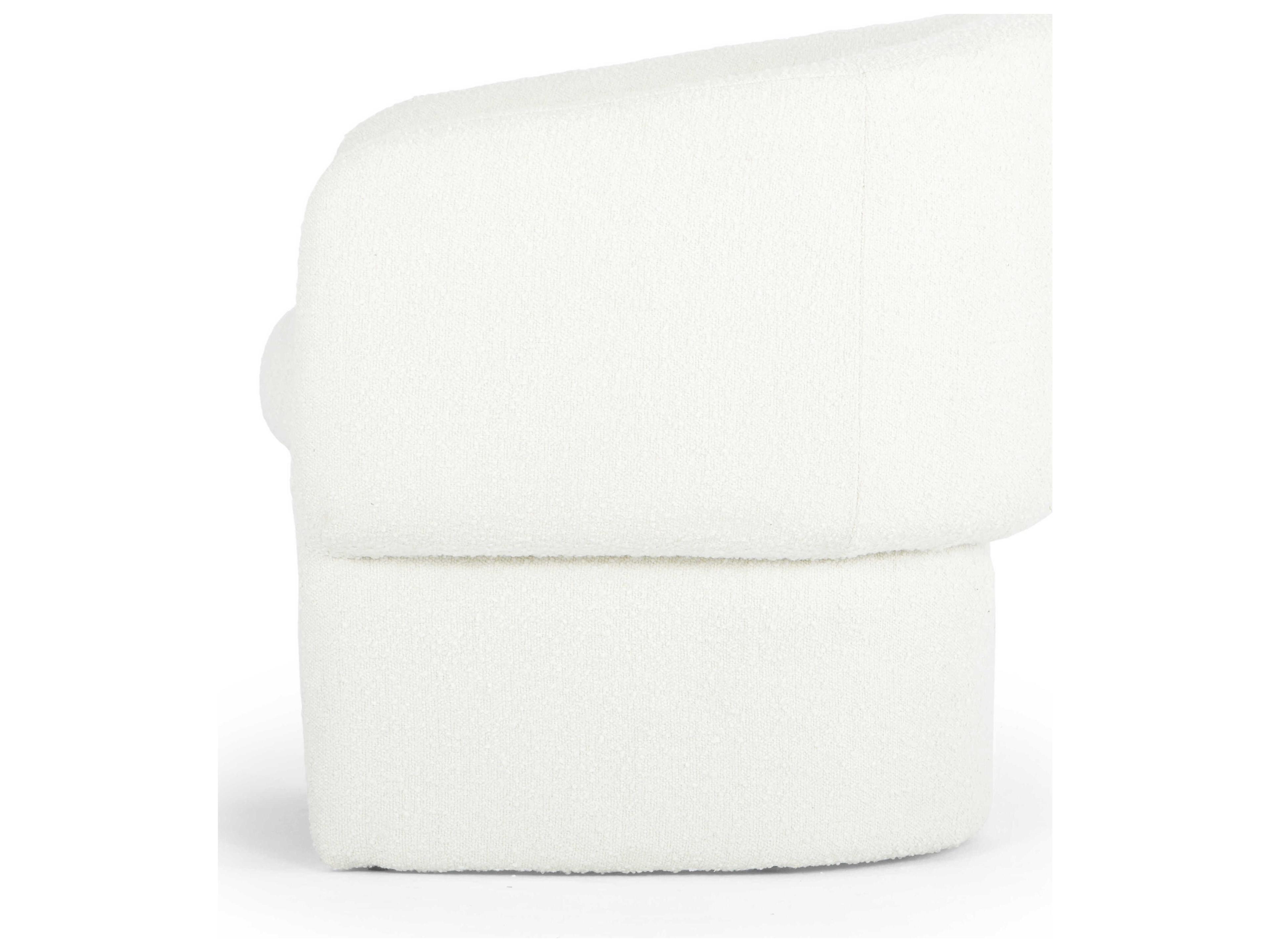 Urbia Metro White Fabric Accent Chair