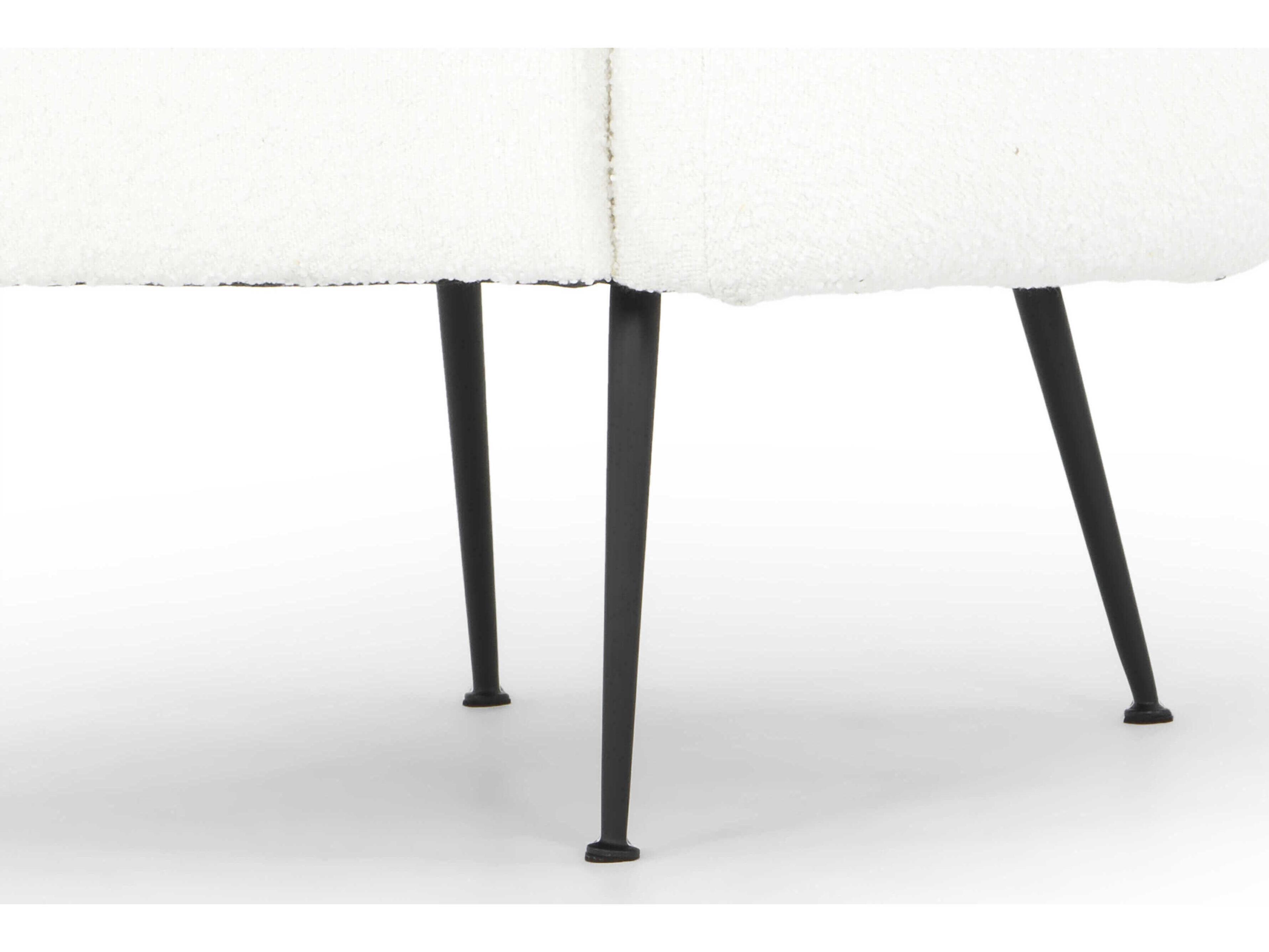 Urbia Metro White Fabric Accent Chair