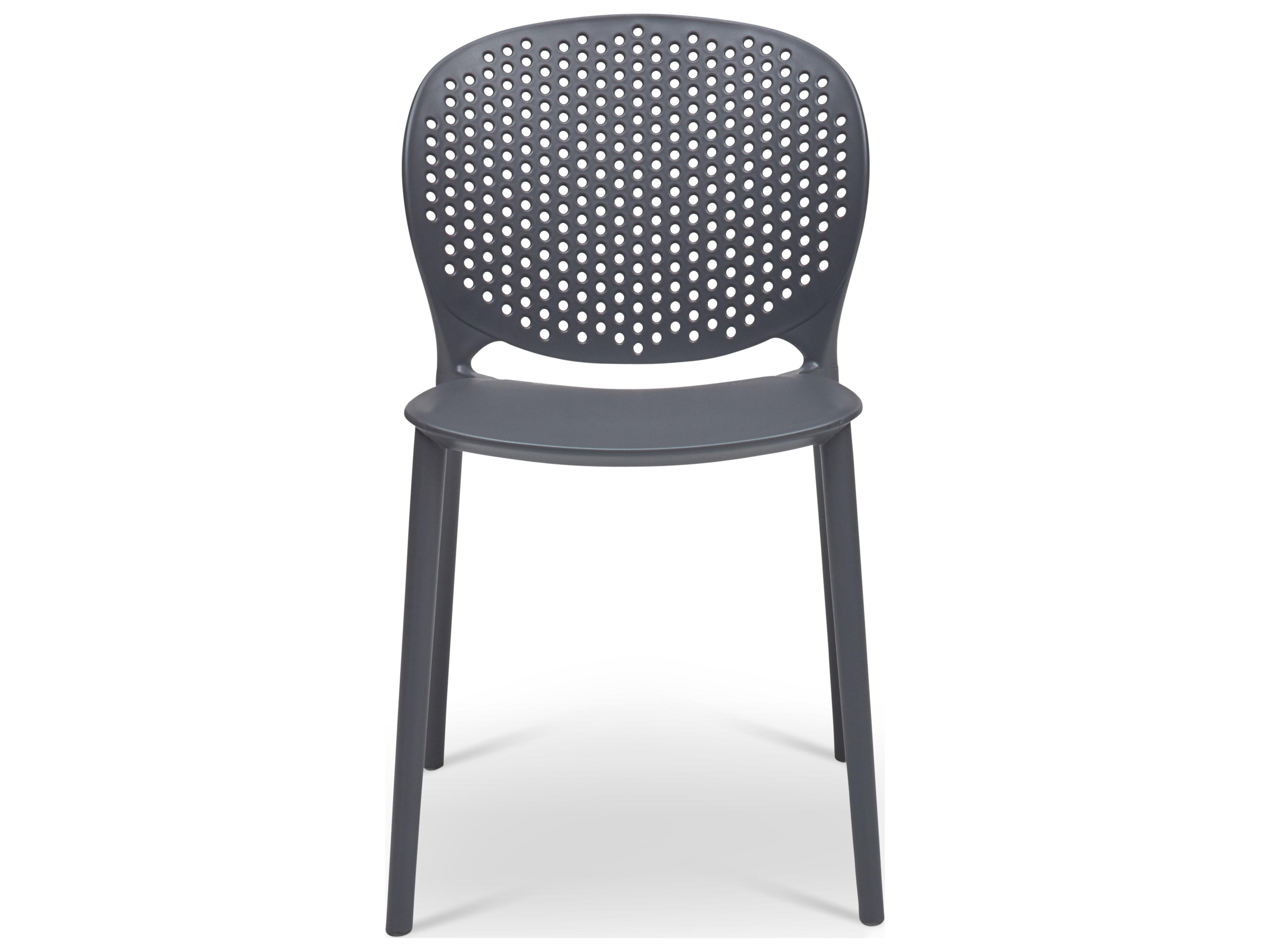 Urbia Outdoor Metro Black Grey Polypropylene Dining Chair