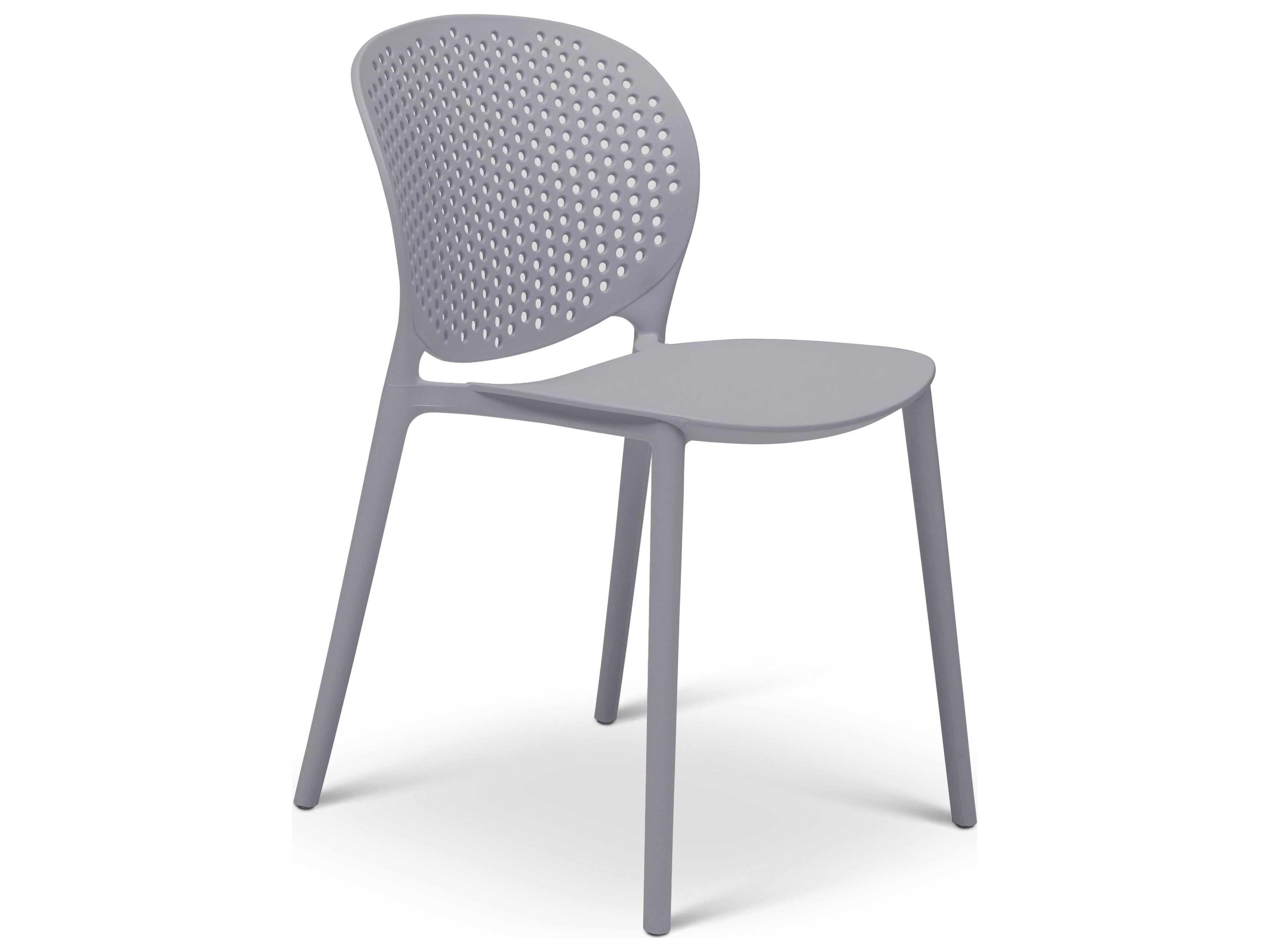 Metro Light Grey Polypropylene Dining Chair
