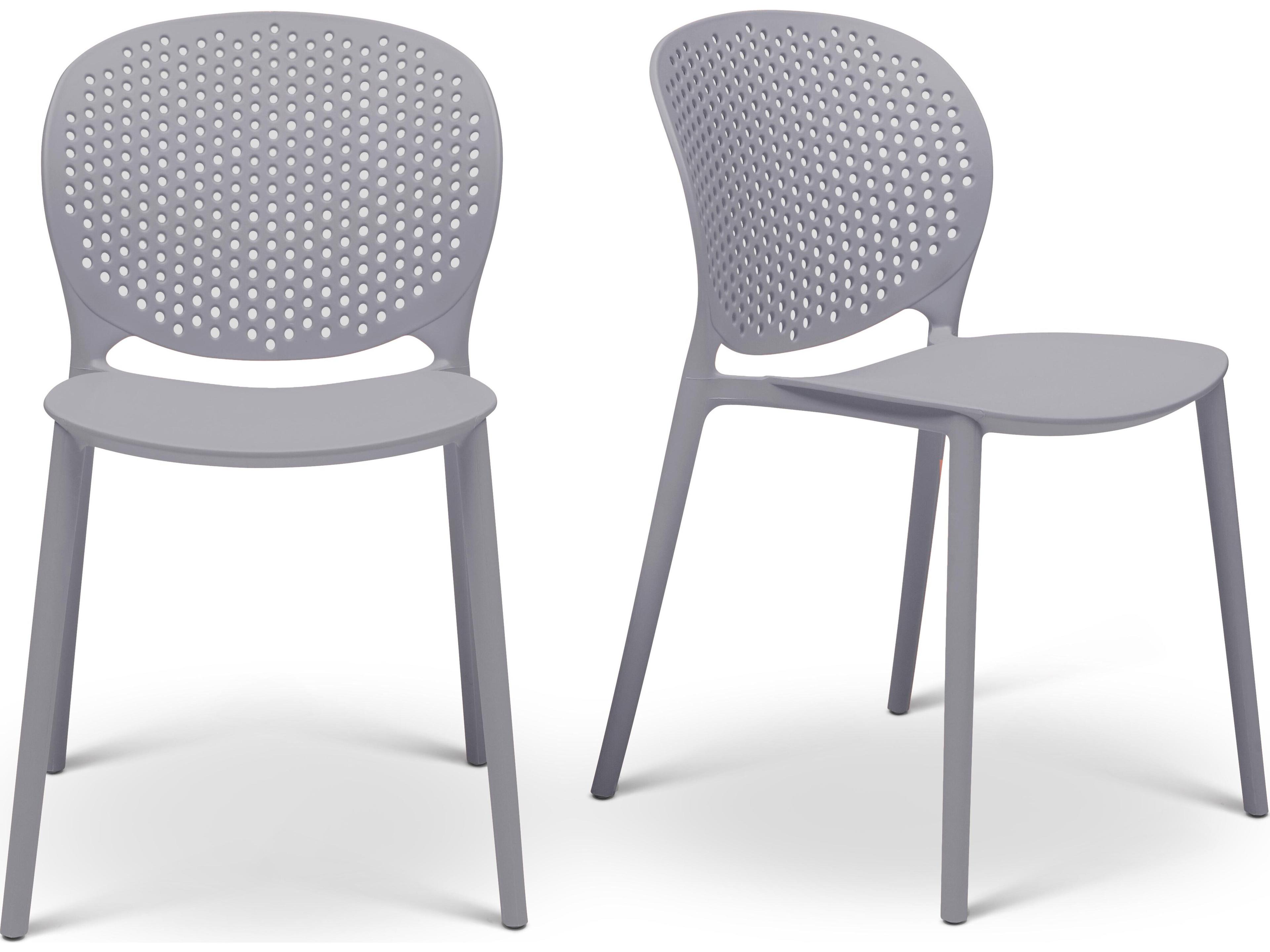 Urbia Outdoor Metro Light Grey Polypropylene Dining Chair