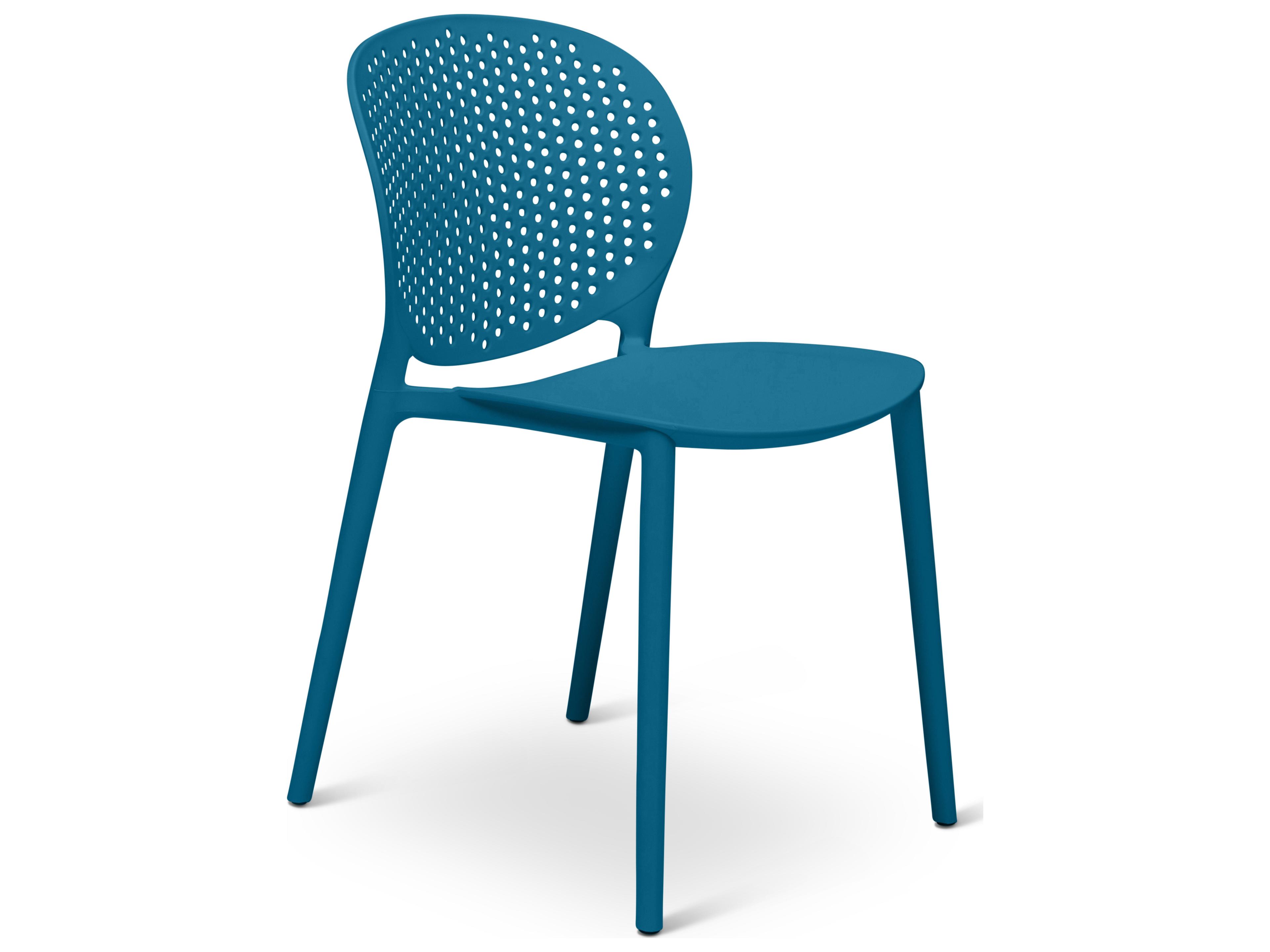 Metro Teal Green Polypropylene Dining Chair