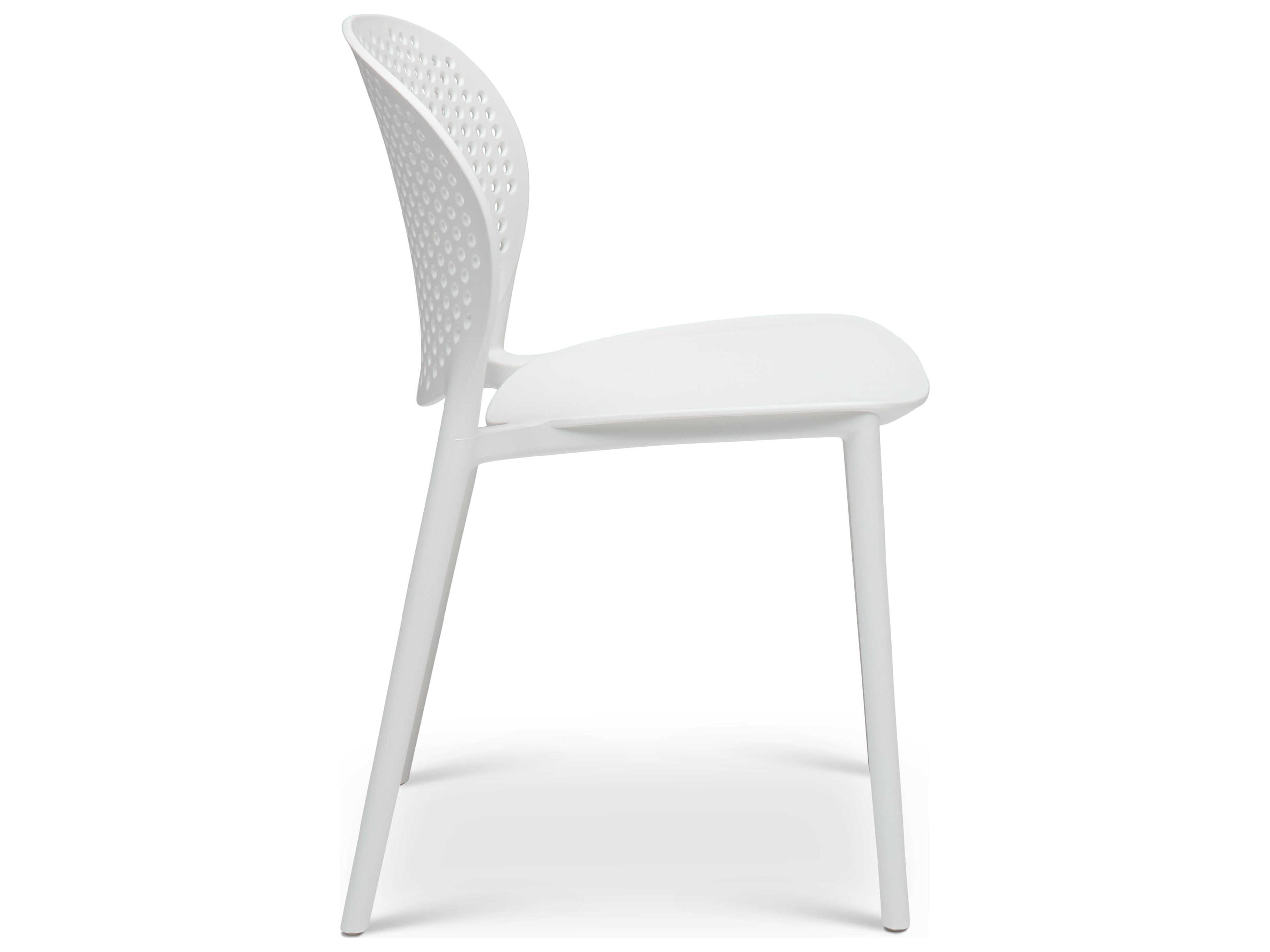 Bailey Side Chair White Stackable Set of 4