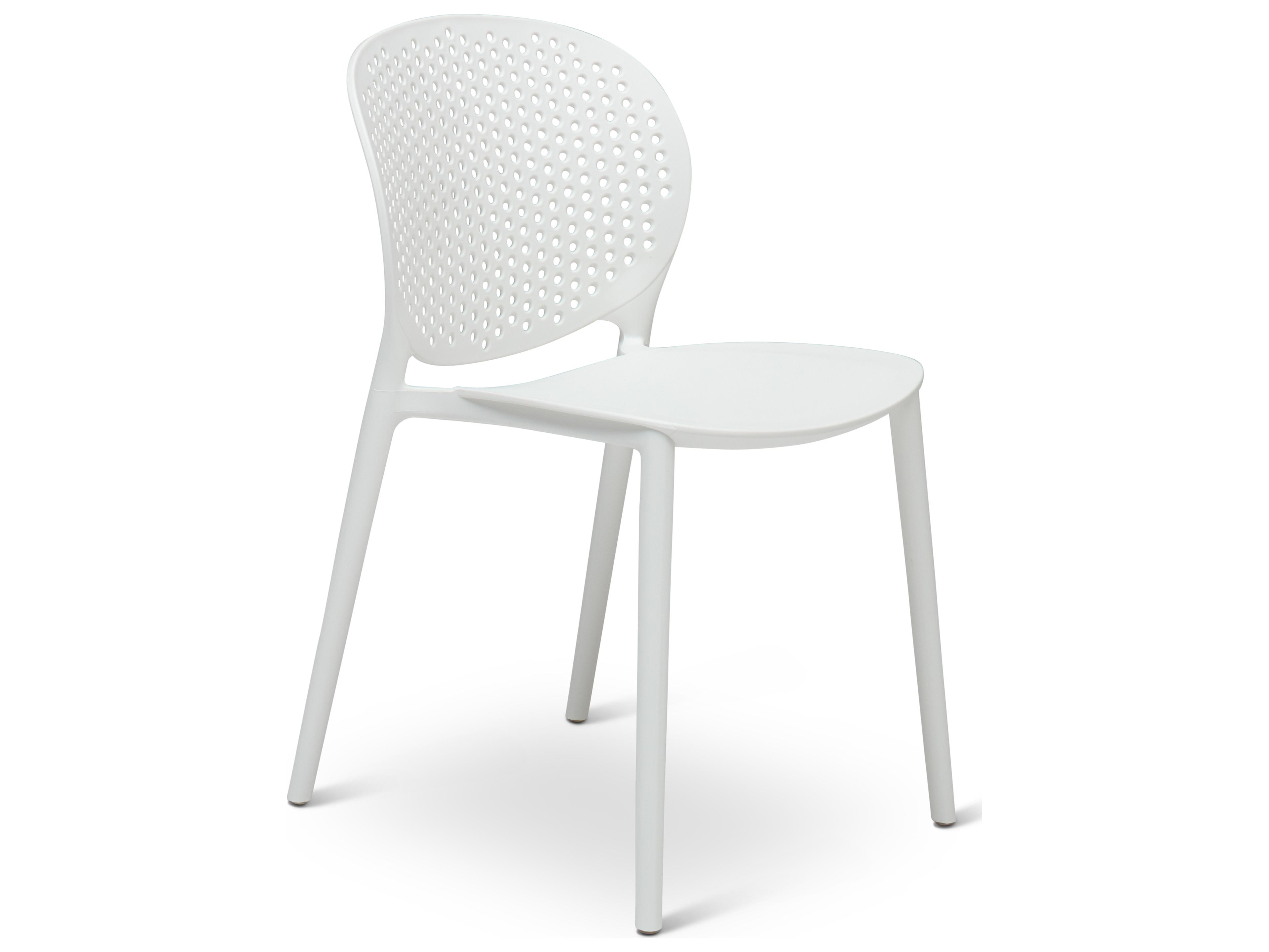 Metro Bailey White Polypropylene Dining Chair