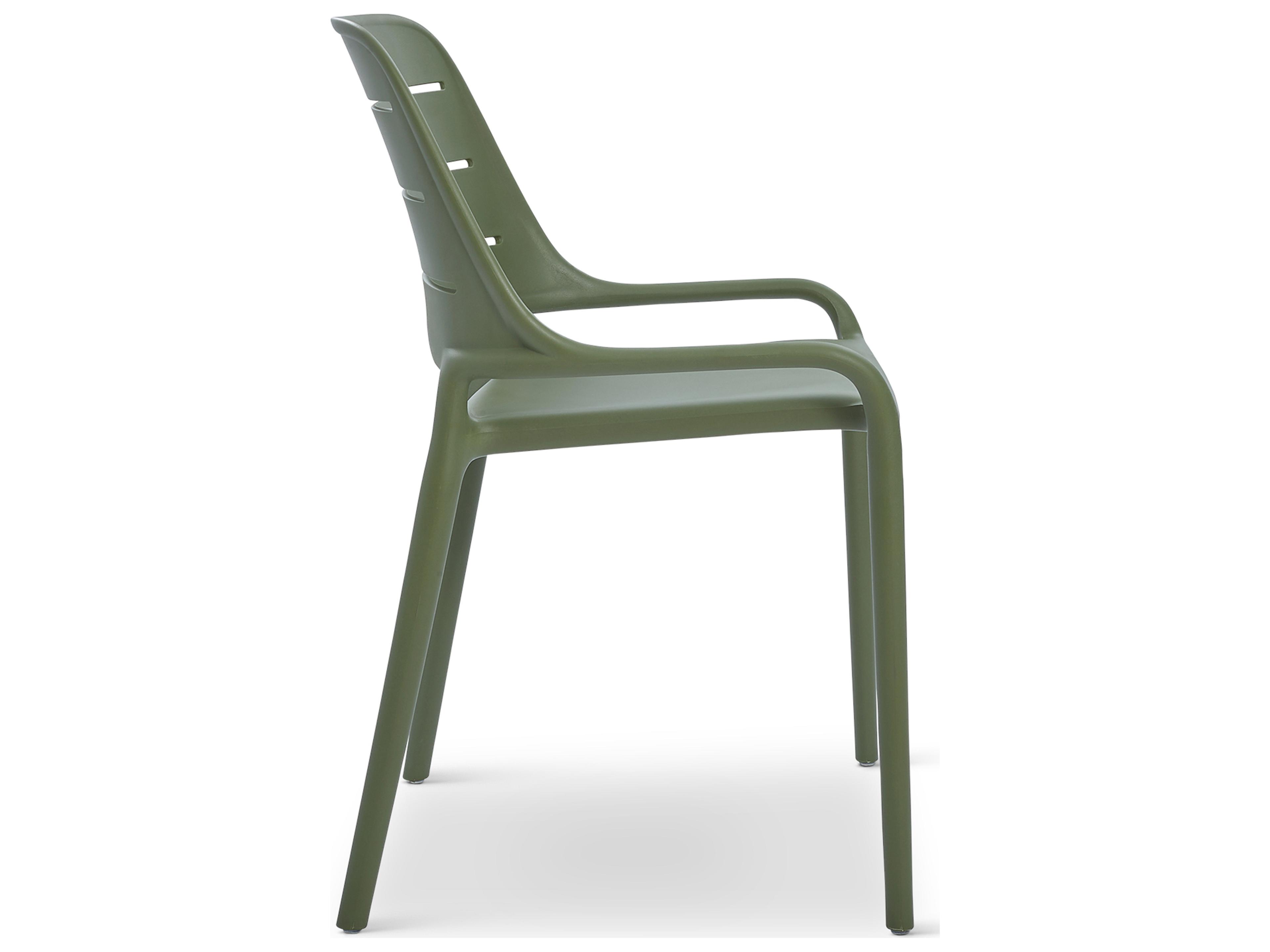 Urbia Outdoor Jasper Army Green Polypropylene Dining Chair Set of 4