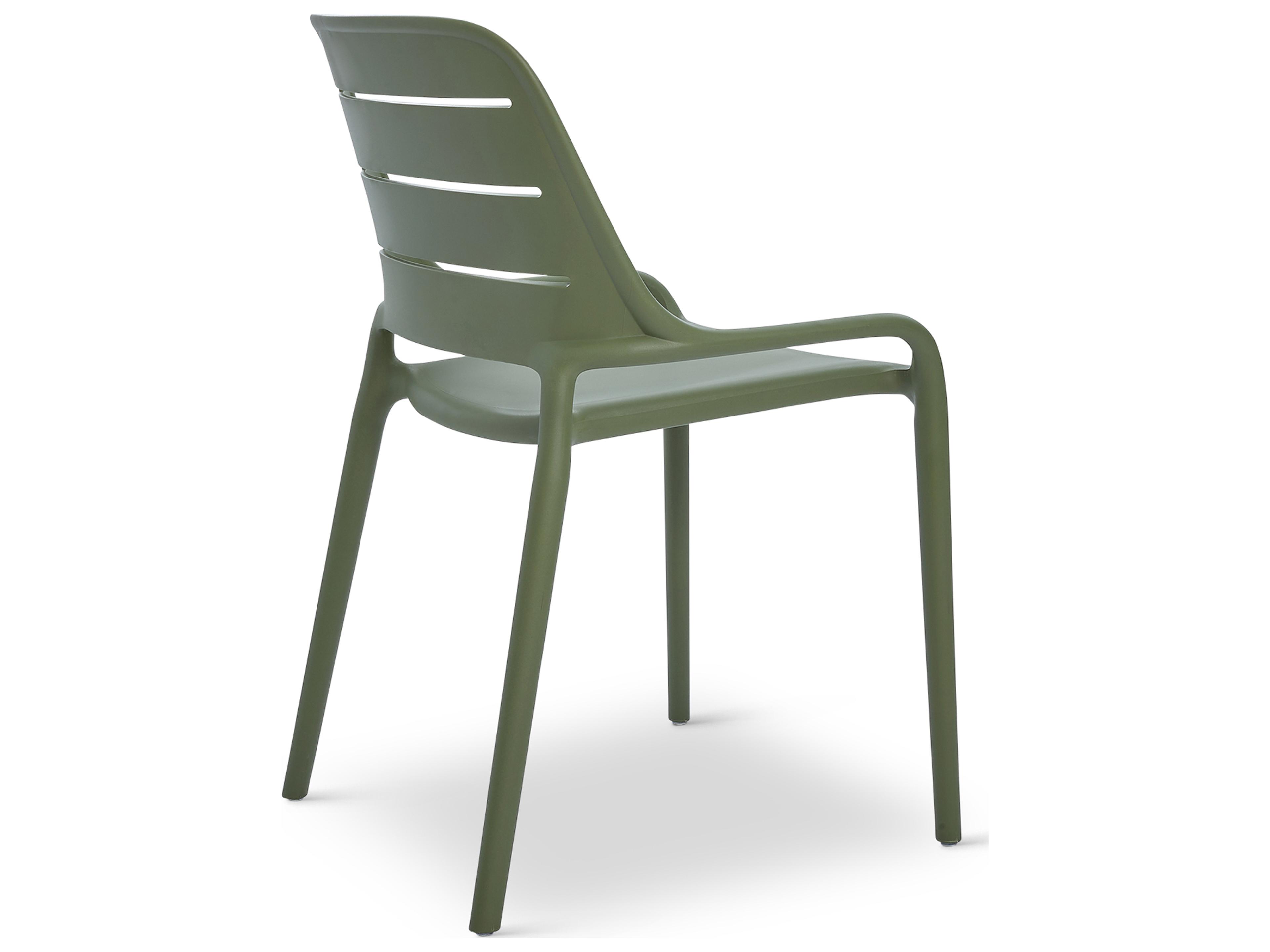 Urbia Outdoor Jasper Army Green Polypropylene Dining Chair Set of 4
