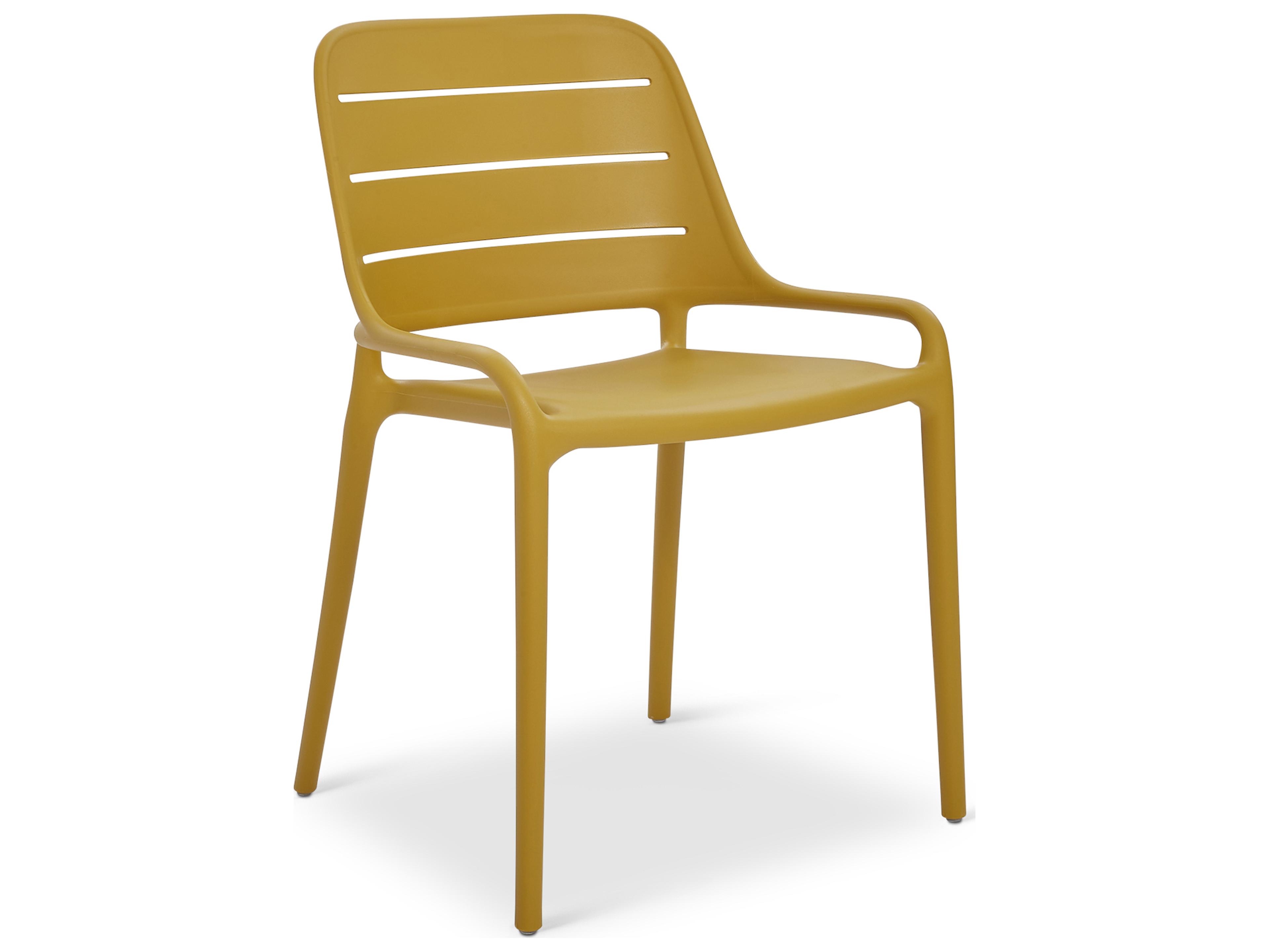 Jasper Ginger Polypropylene Dining Chair Set of 4