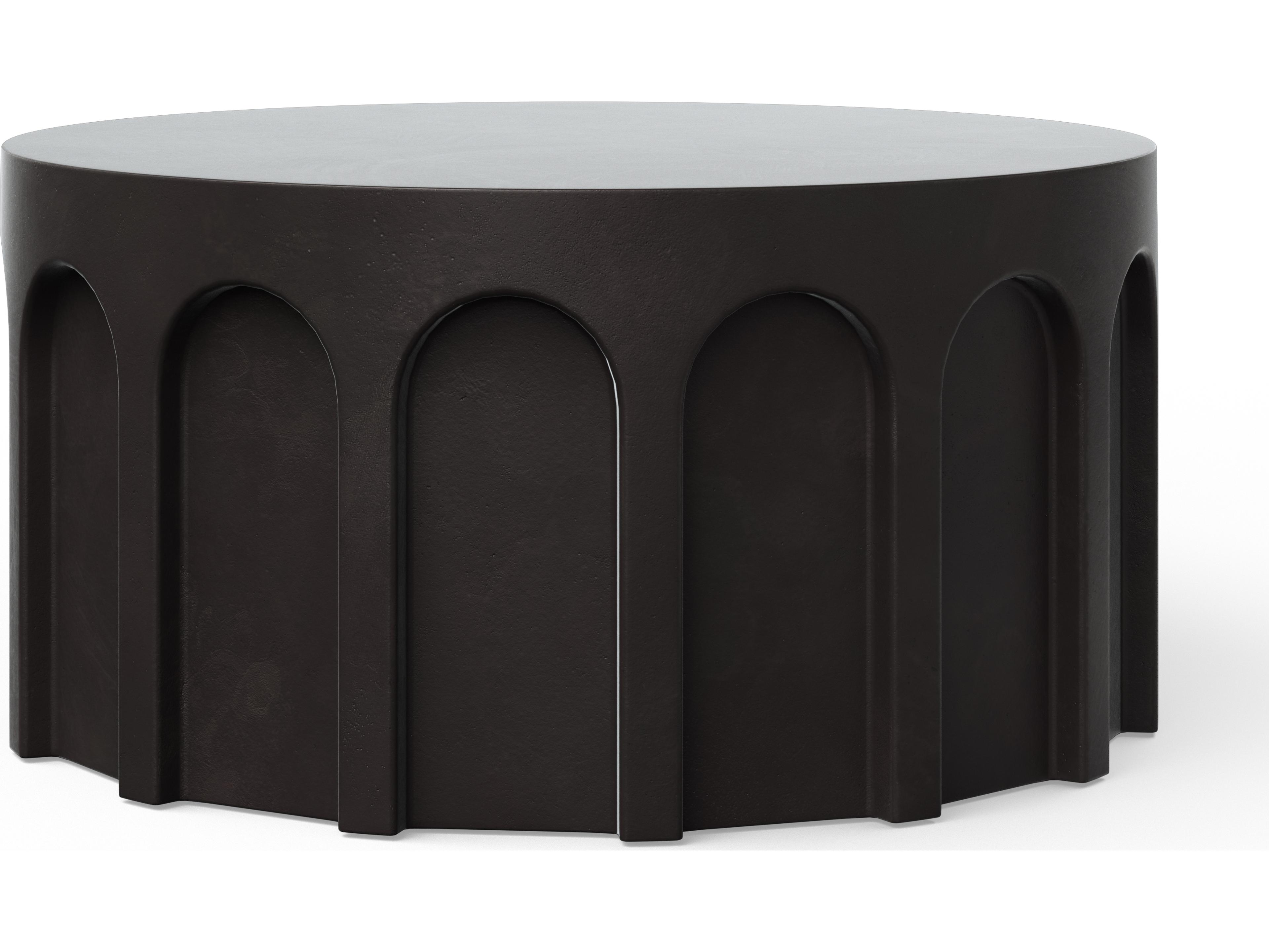 Urbia Outdoor Mixx Lava Concrete Round Coffee Table