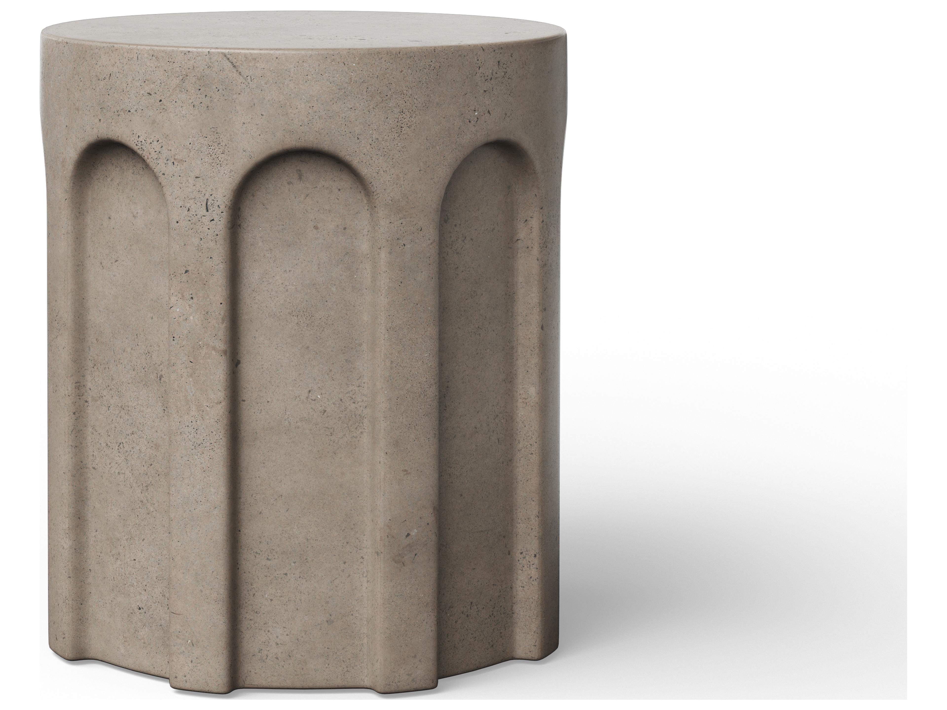 Mixx Dark Grey Concrete Bar Stool